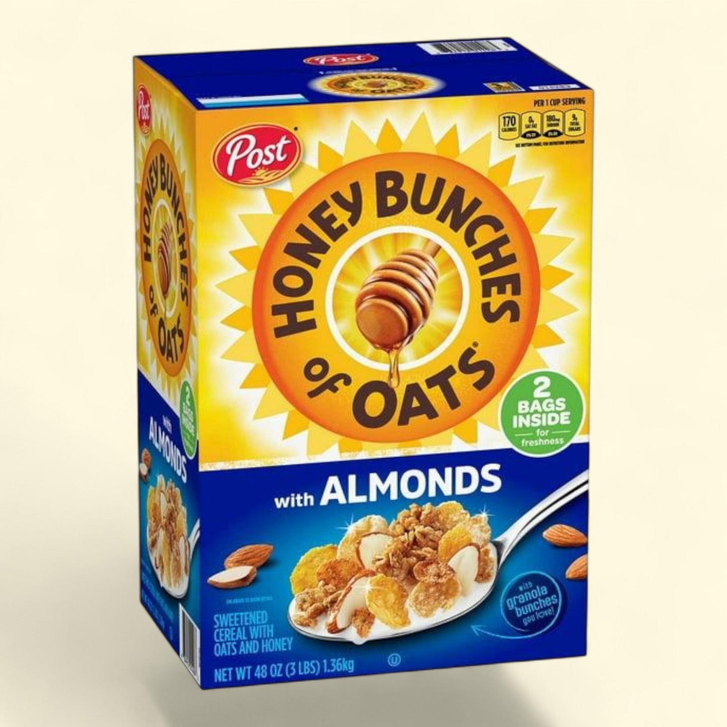 Honey Bunches of Oats with Crispy Almonds, 48 oz.
