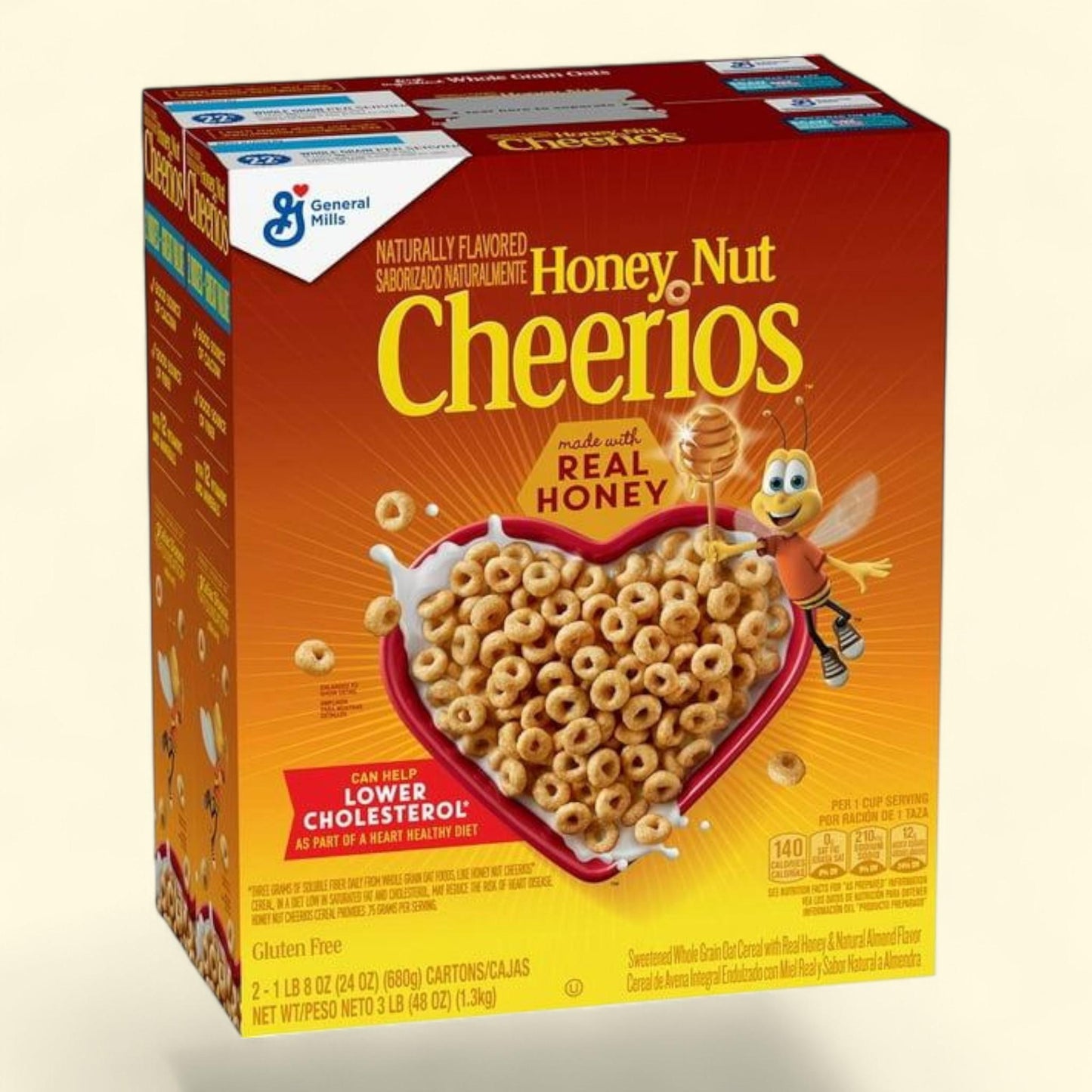 Honey Nut Cheerios Cereal, 48 oz.