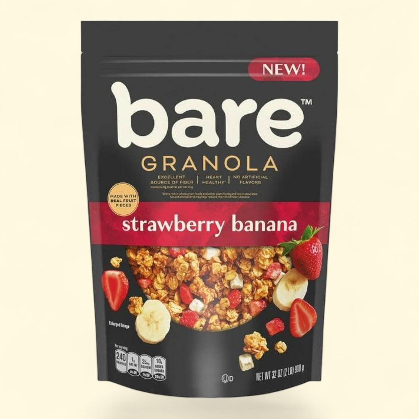 Bare Granola, Strawberry Banana, 32 oz. — authentic US product shipped worldwide by Treatspree