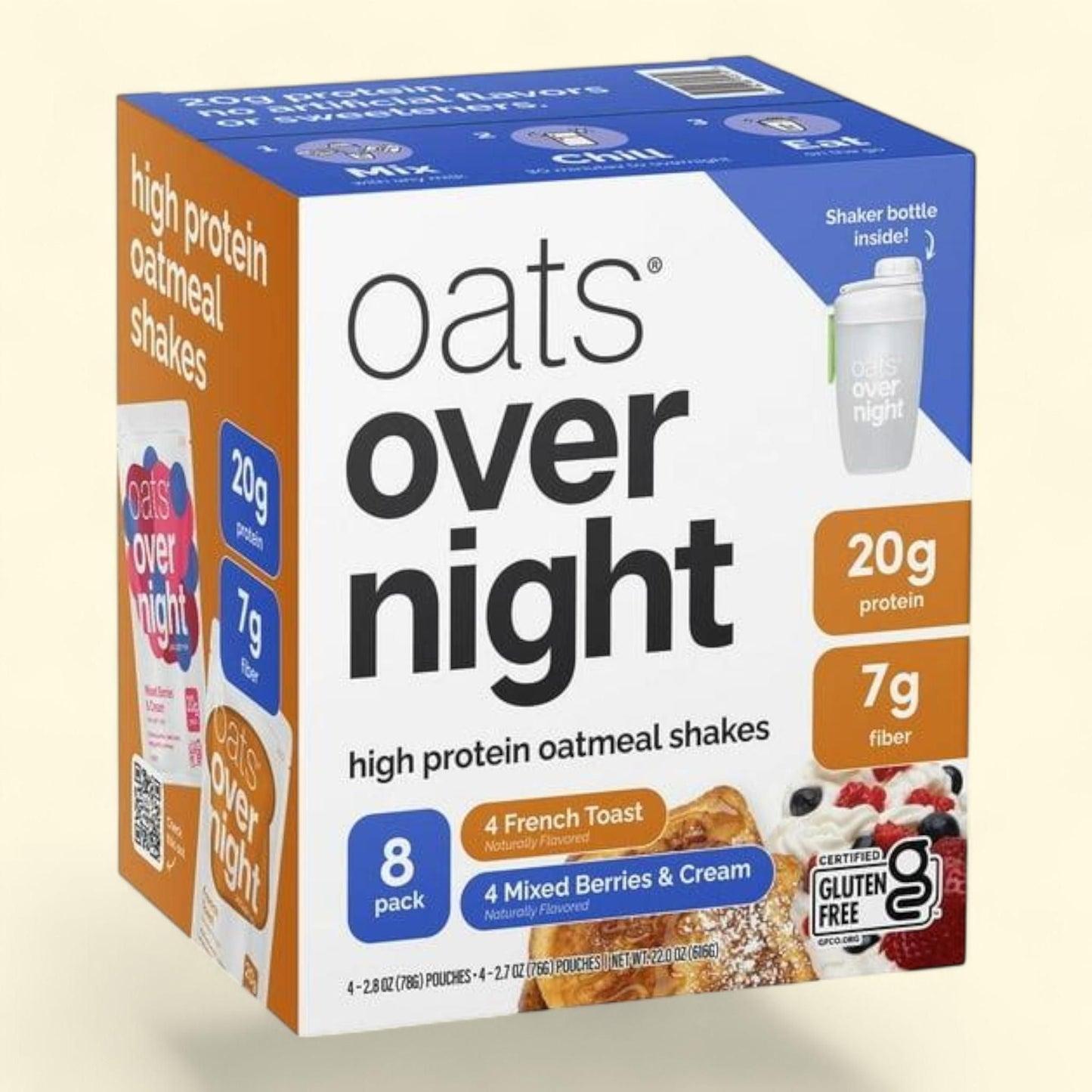 Oats Overnight High Protein Oatmeal Shake, 8 pk.