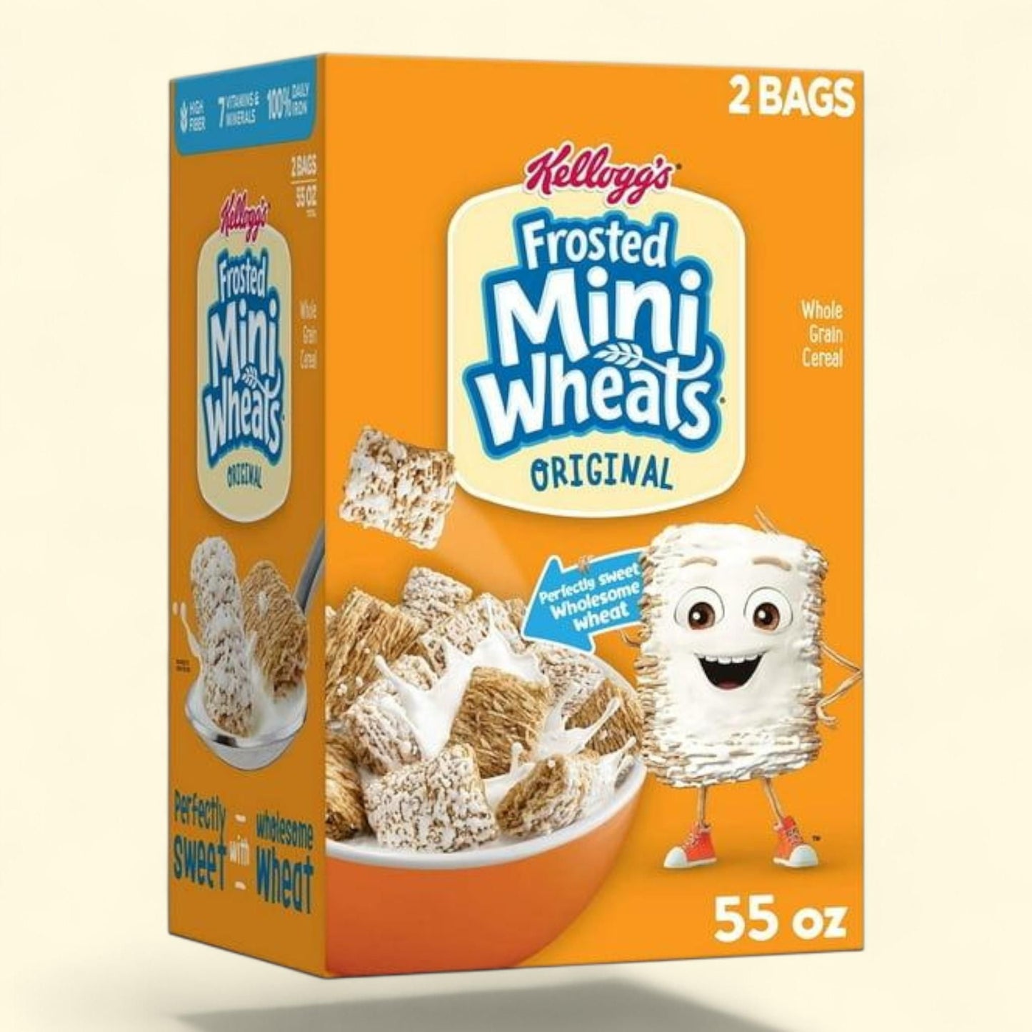 Kellogg's Frosted Mini-Wheats Cereal, 55 oz.