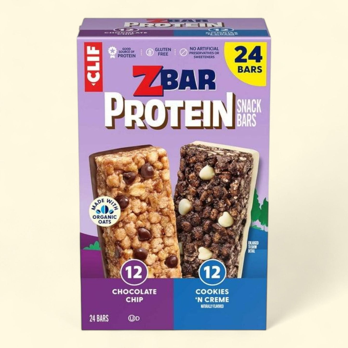 CLIF Z Bar Protein, Variety Pack, 24 ct.