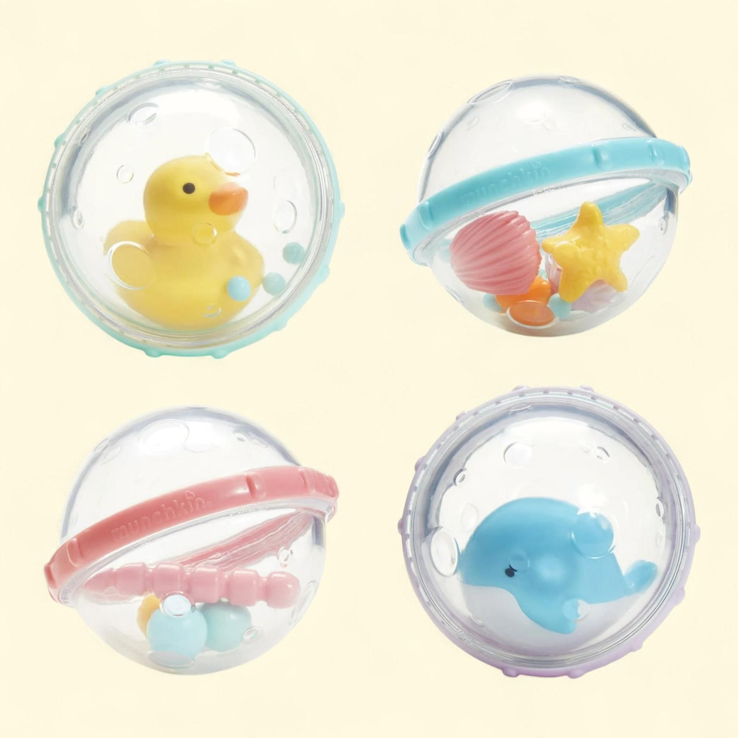 Munchkin Float & Play Bubbles, lot de 4
