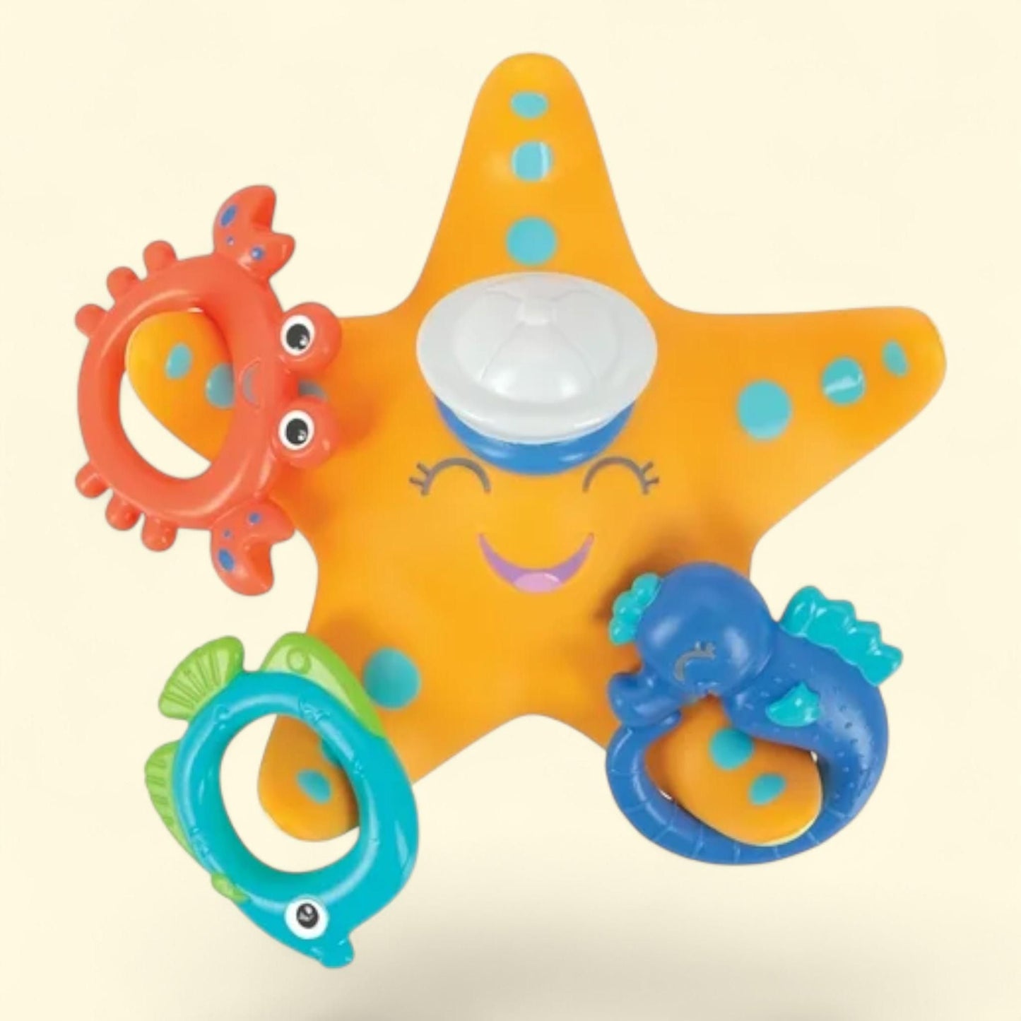 Jouet de bain « Lancer d'anneaux Étoile de mer » de Nuby, pour tout-petits, 1 pièce