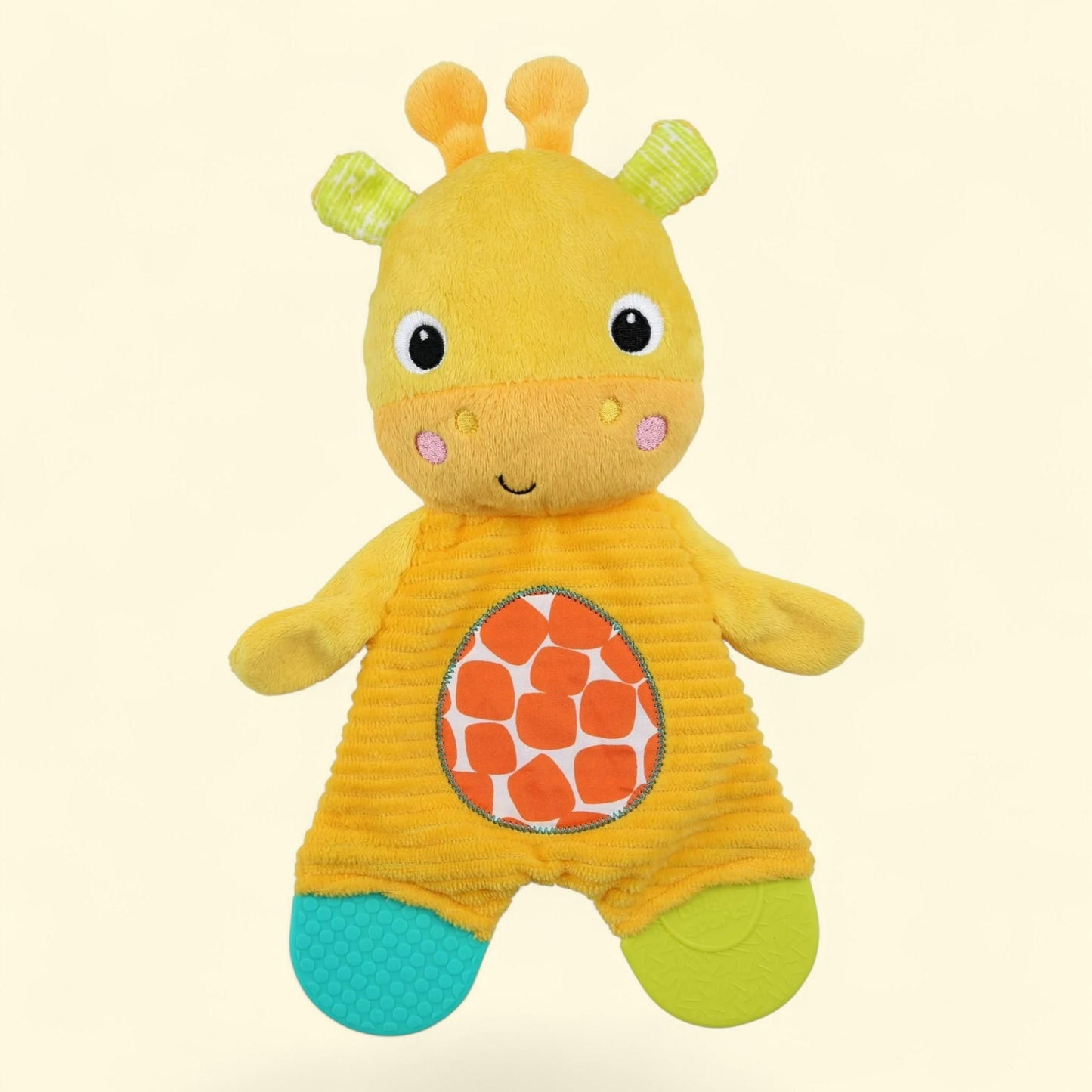Bright Starts Snuggle & Teethe Plush Teether Toy, Giraffe, 0 Months +