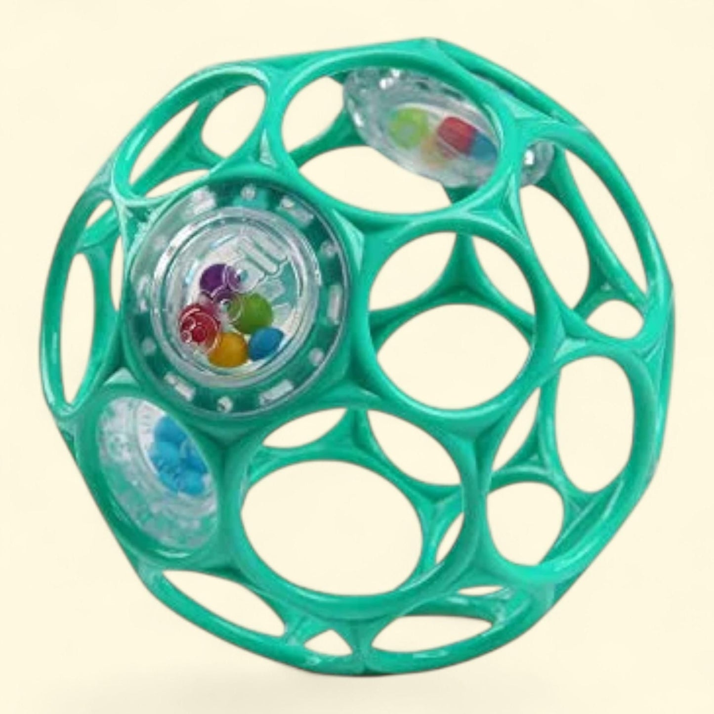 Bright Starts Oball Rattle, Teal, 1 count