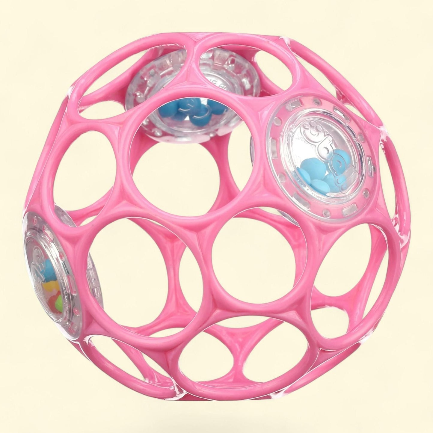 Bright Starts Oball Rattle Toy, Pink, 1 count