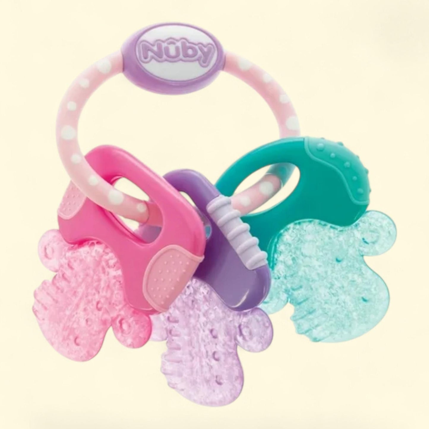Nuby IcyBite Teether, Multicolor Keys, Baby