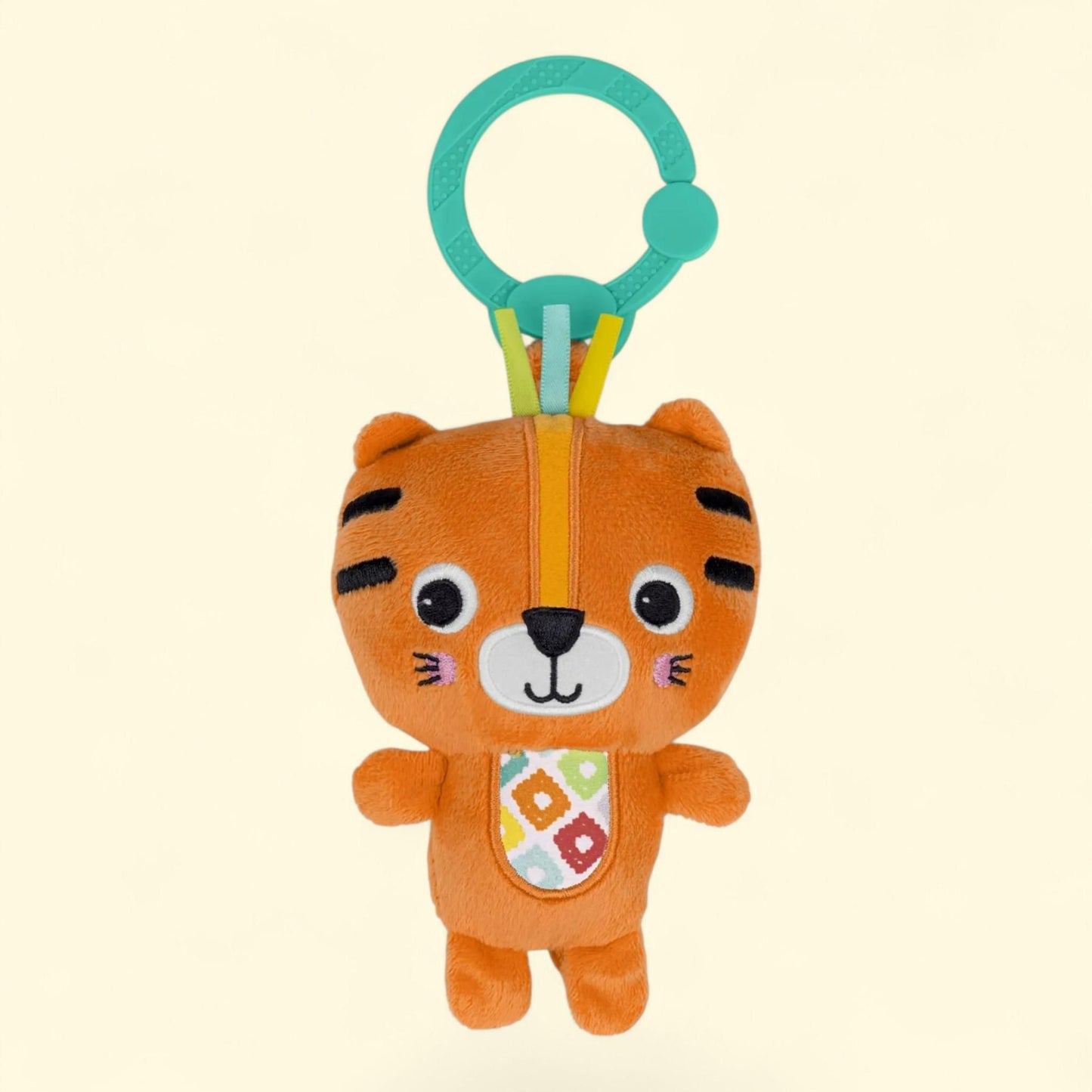 Jingle Joy Reach & Rattle Baby Toy, Tiger, Newborn +