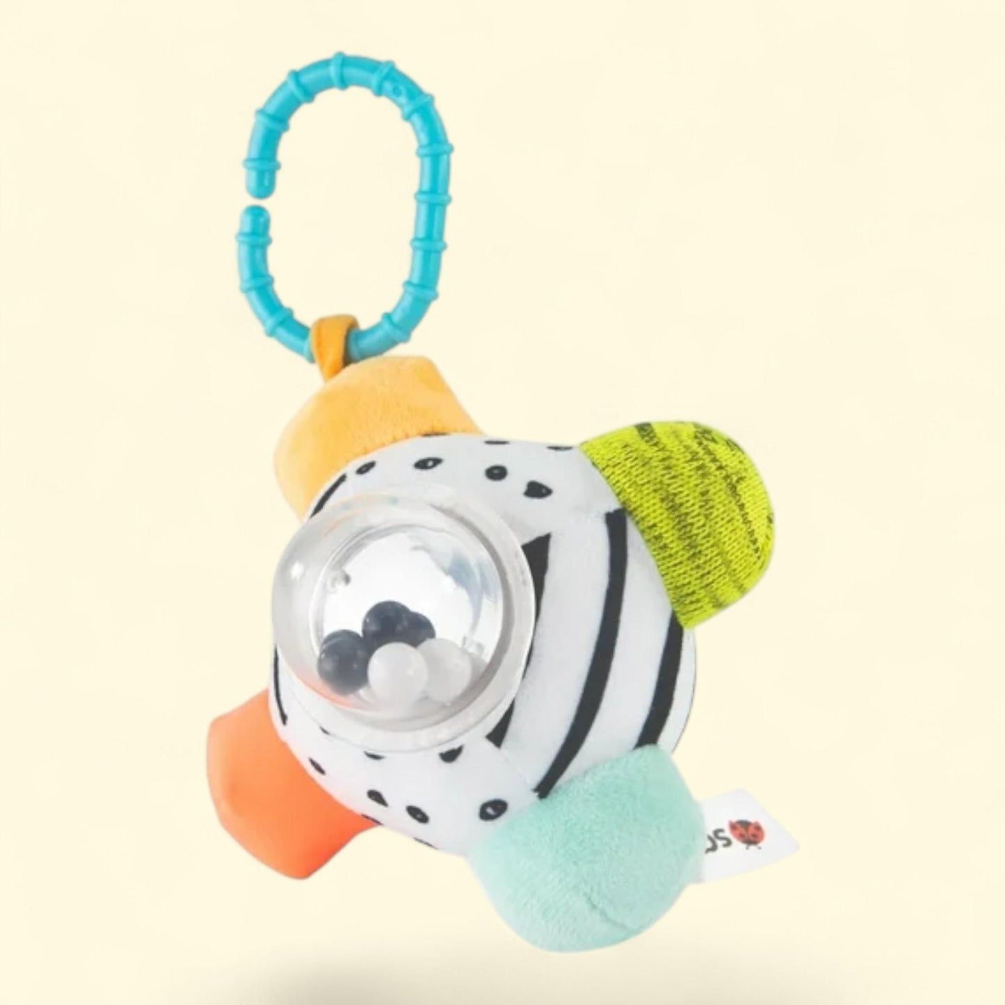 Sassy Mini Bumpy Ball, Sensory Rattle Ball, 1 count