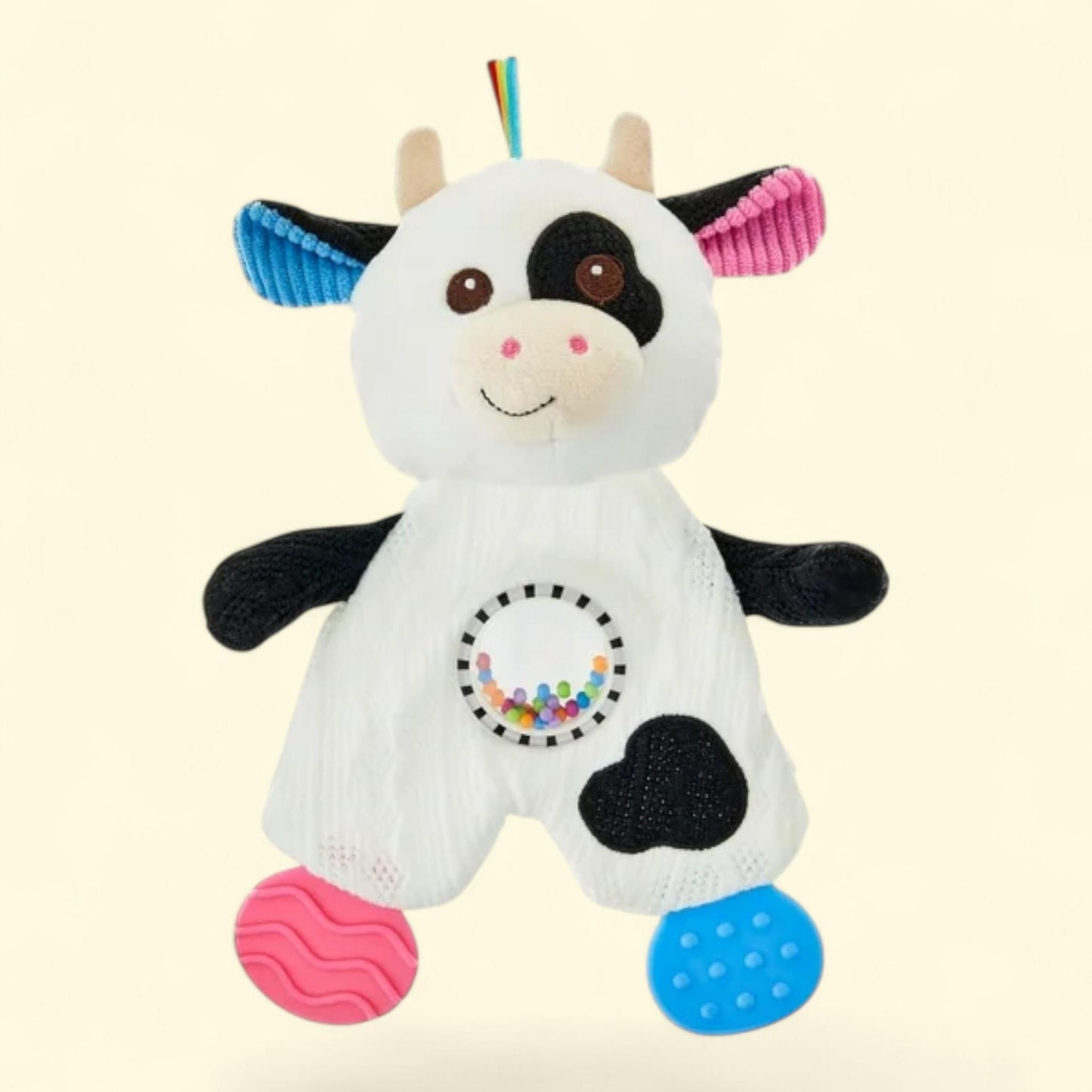Spark Create Imagine Snuggle and Teethe Cow Plush, 10 in, 1 count