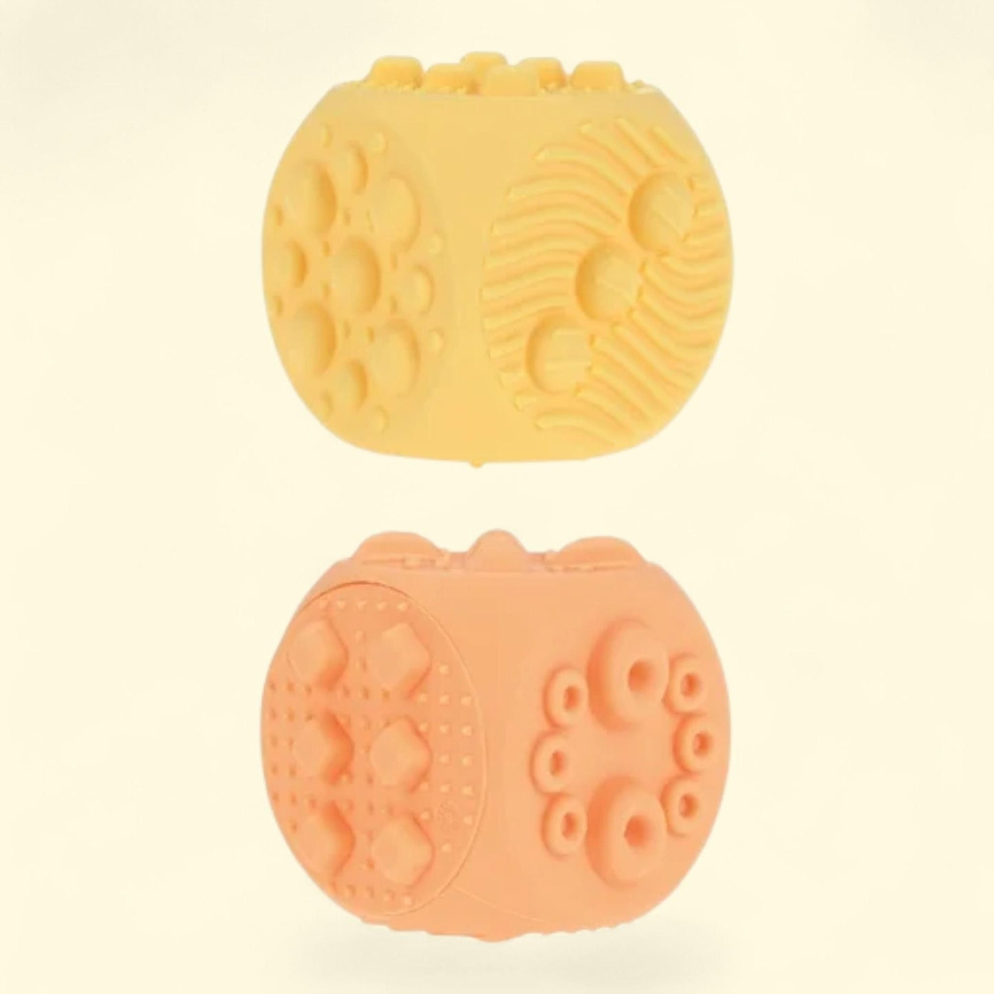 Nuby Silicone Block Poppers Teether Toy, 2 Count