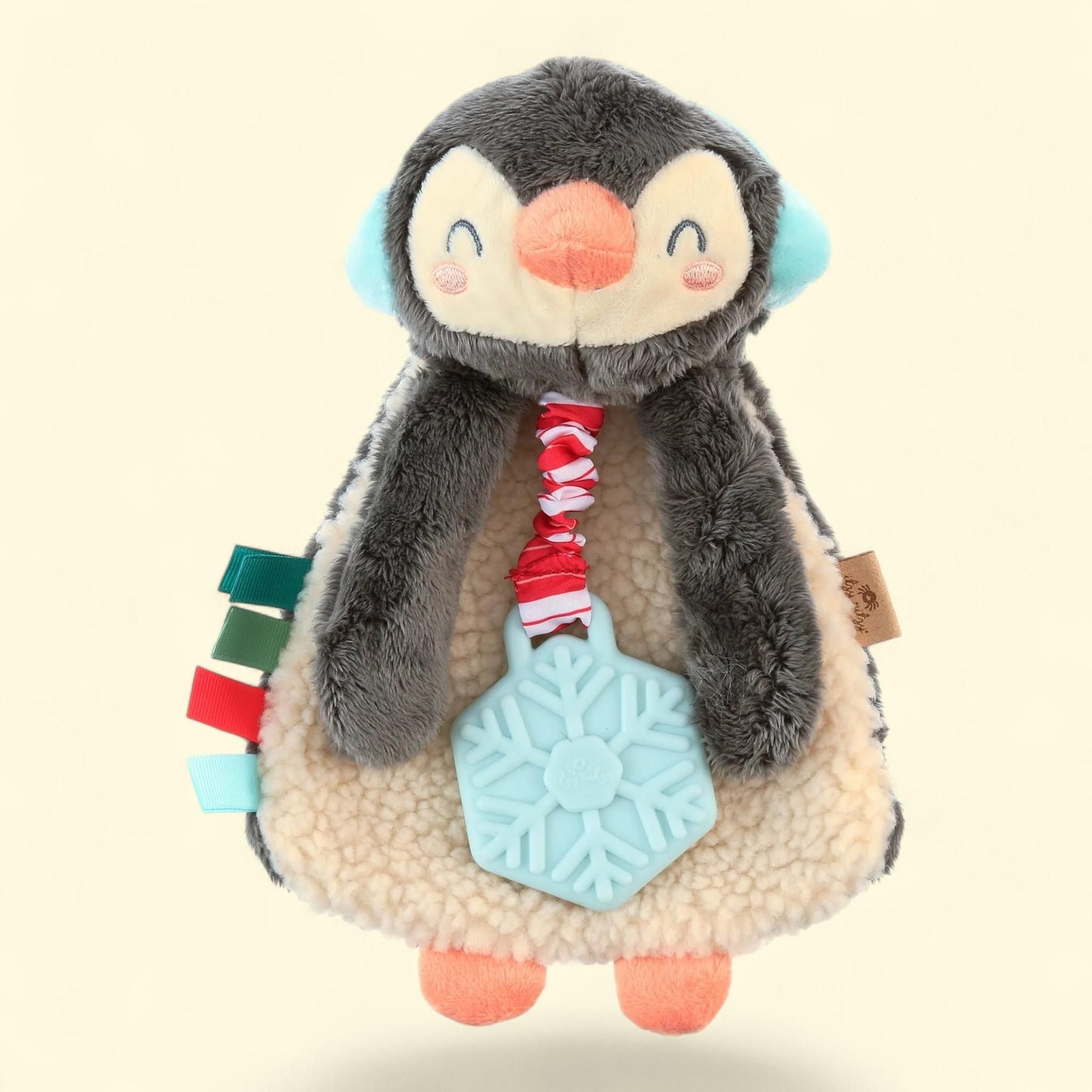 Itzy Ritzy Lovey Plush + Teether Toy, Penguin, 1 count — authentic US product shipped worldwide by Treatspree