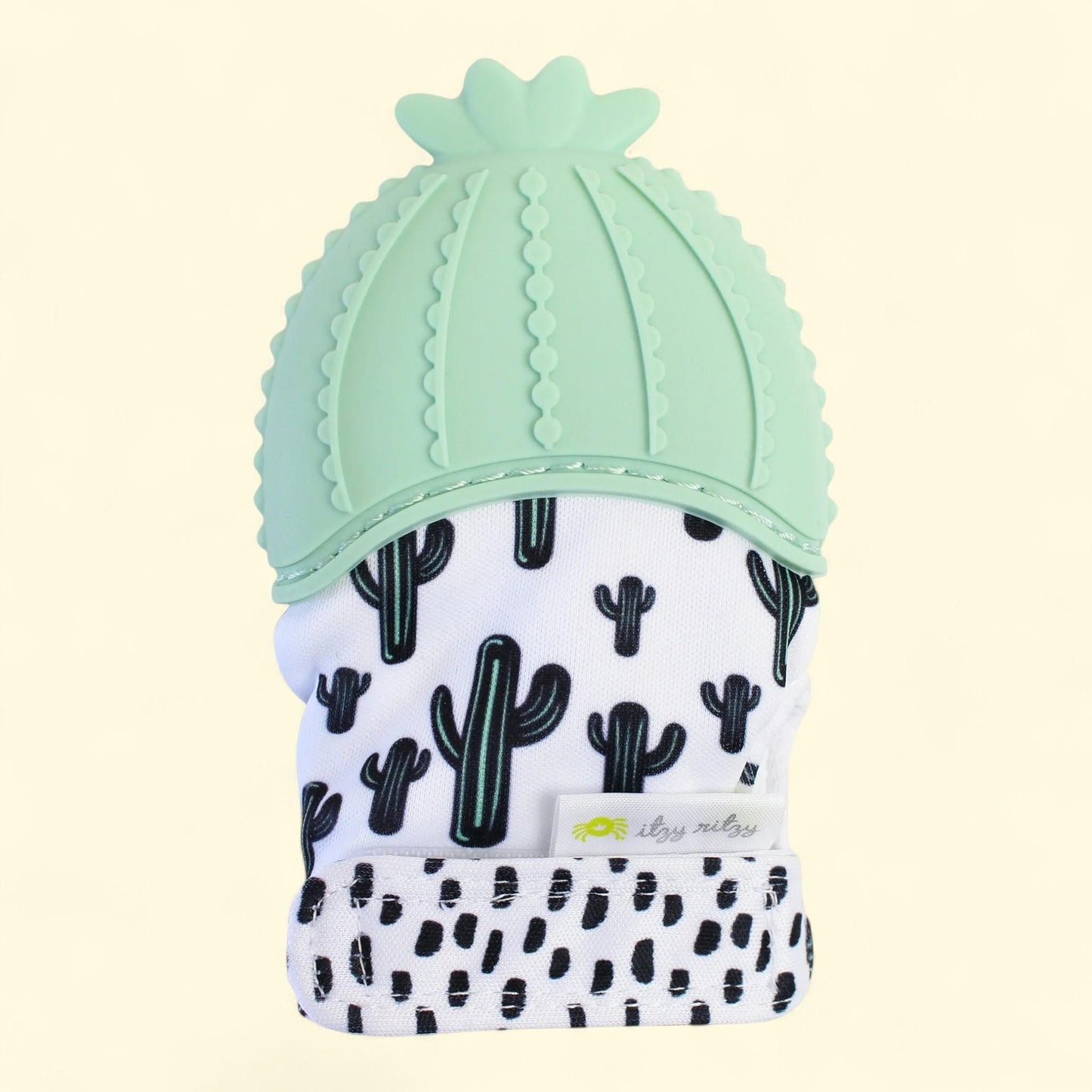 Itzy Ritzy Baby Teething Mitt, Green Cactus, 1 count — authentic US product shipped worldwide by Treatspree
