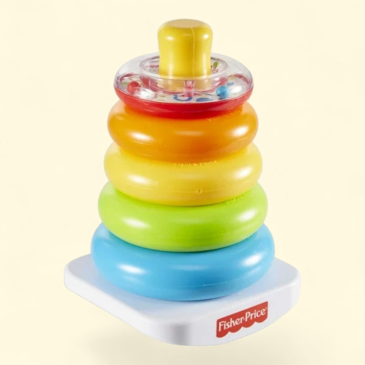 Fisher-Price Rock-a-Stack Ring Stacking Toy, Multicolor, for Infants & Baby, 6 ct