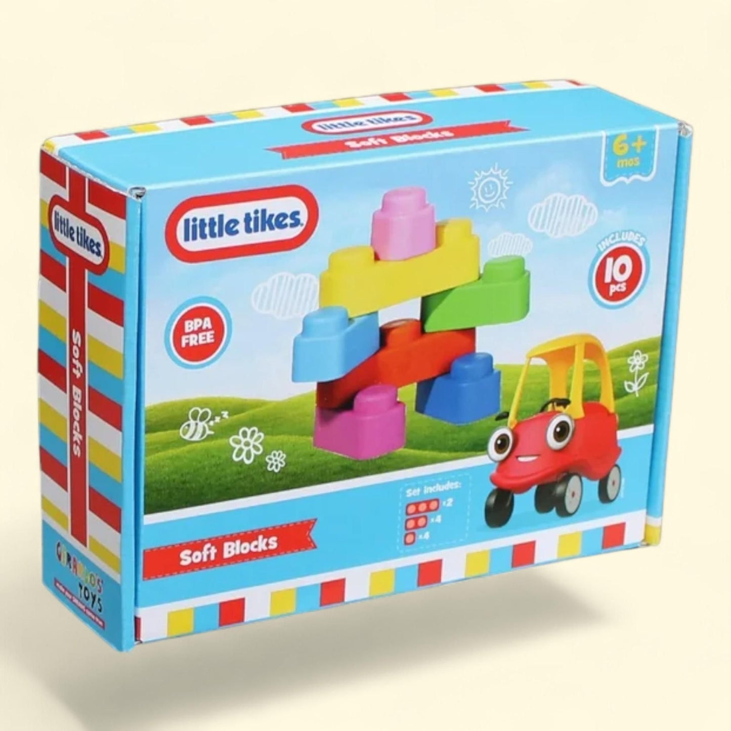 Little Tikes: Soft Blocks, 10 Piece — authentic US product shipped worldwide by Treatspree