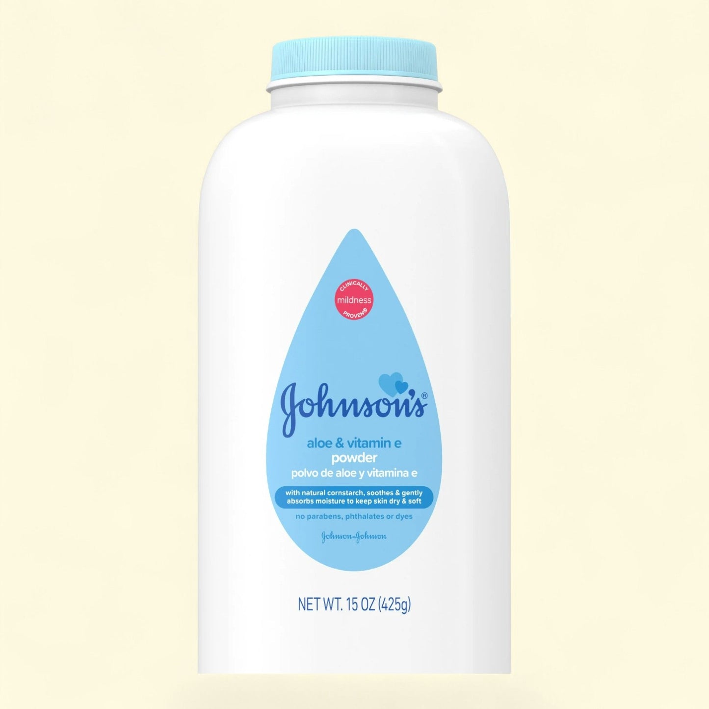 Johnson's Aloe & Vitamin E Baby Powder, 15 oz
