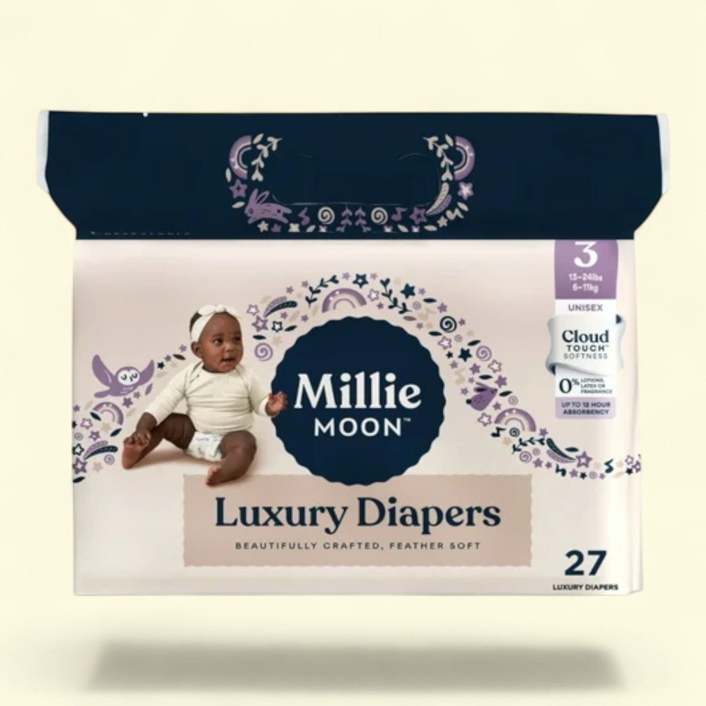 Millie Moon Diapers, Size 3, 27 Count