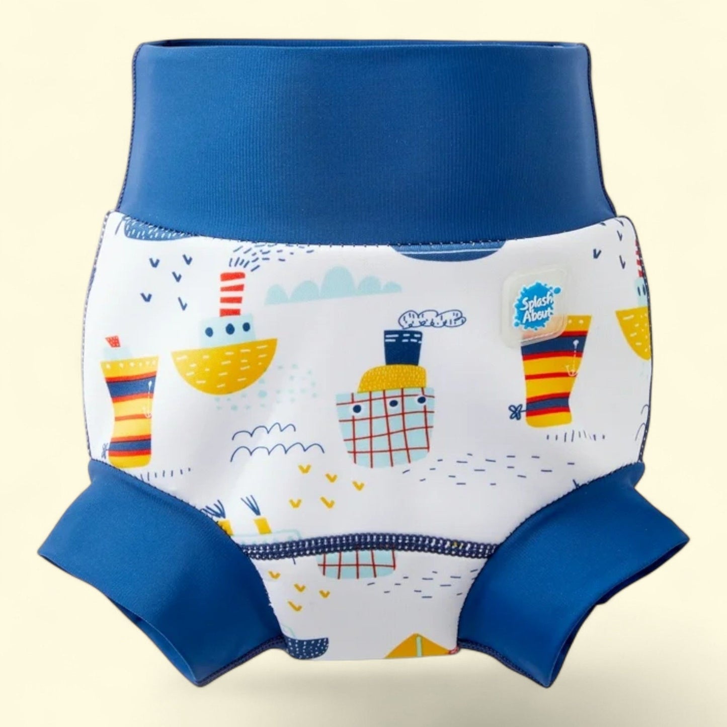 Splash About Happy Nappy Reusable Swim Diaper, Tug Boats, 3-6 Months