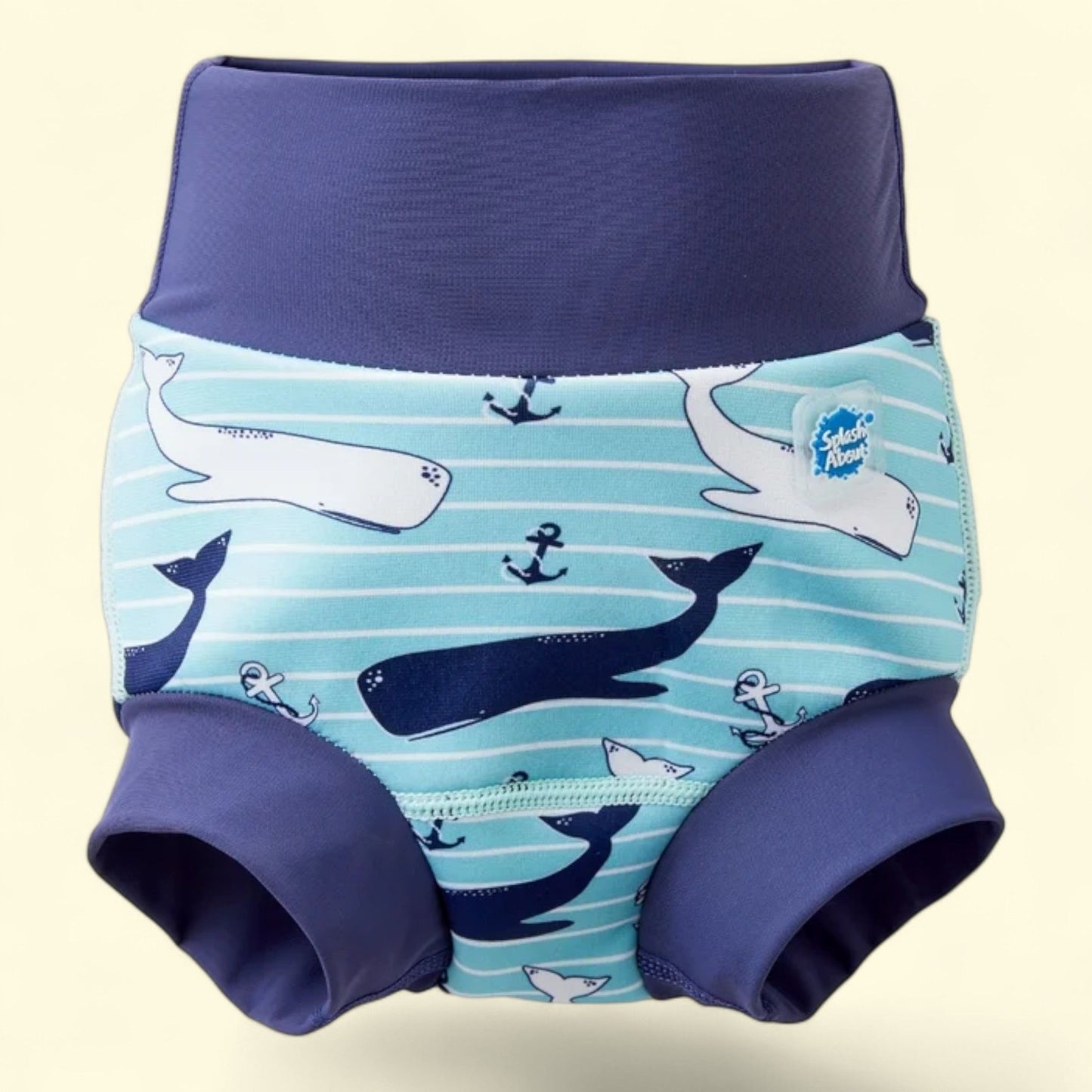 Splash About Happy Nappy Reusable Swim Diaper, Vintage Moby, 12-24 Months