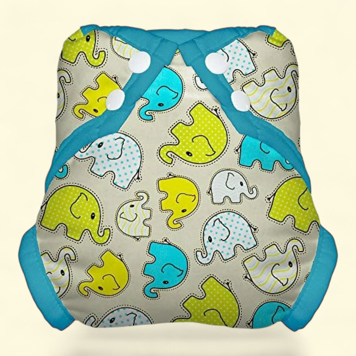 Tidy Tots Diapers Snap Diaper Cover, Elephants, 1 count