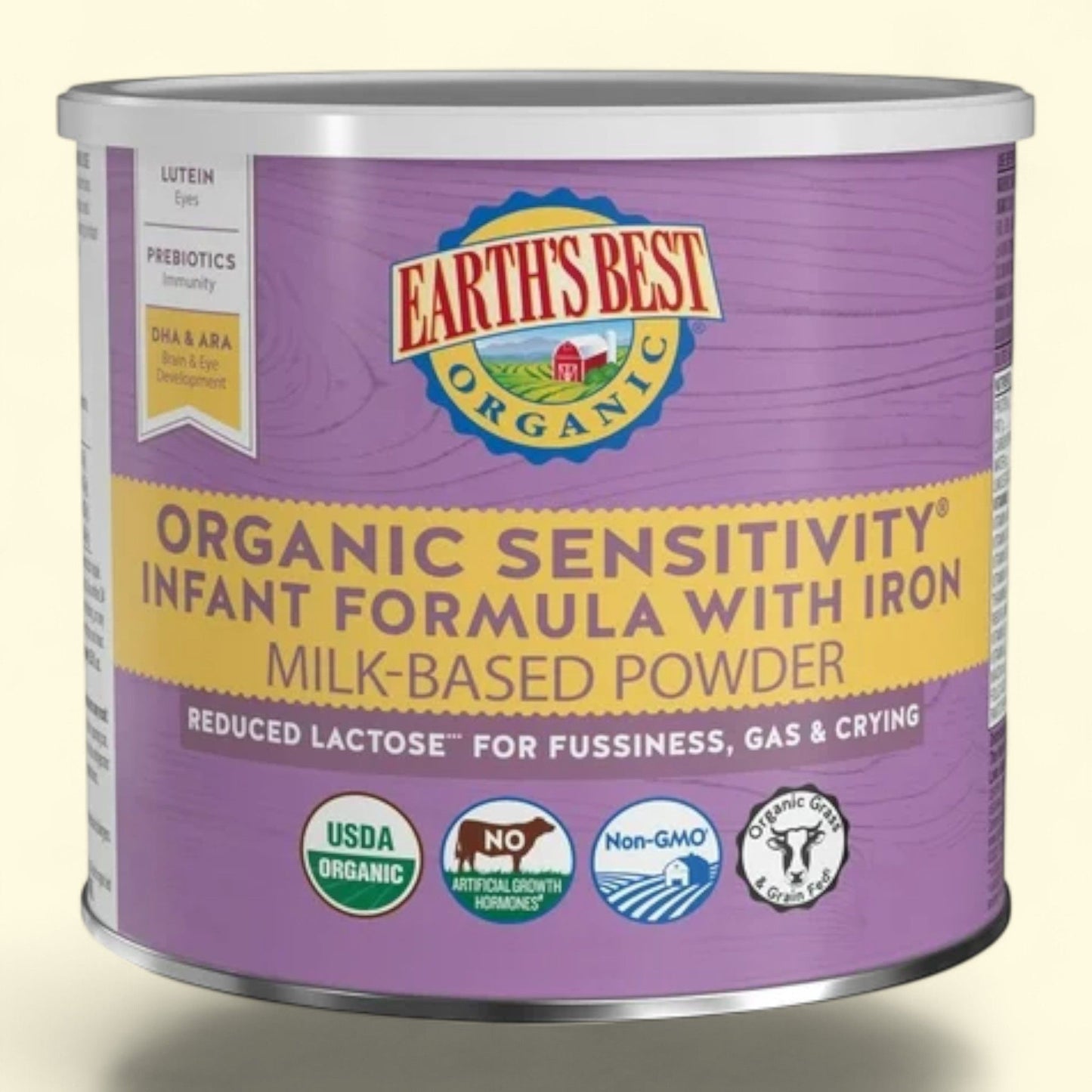 Earth's Best Organic Sensitivity Powder Baby Formula, 21 oz Canister