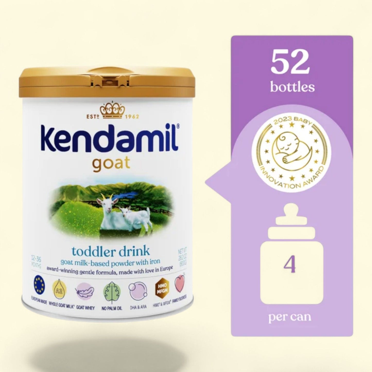 Kendamil Goat Toddler Drink, 28.2oz