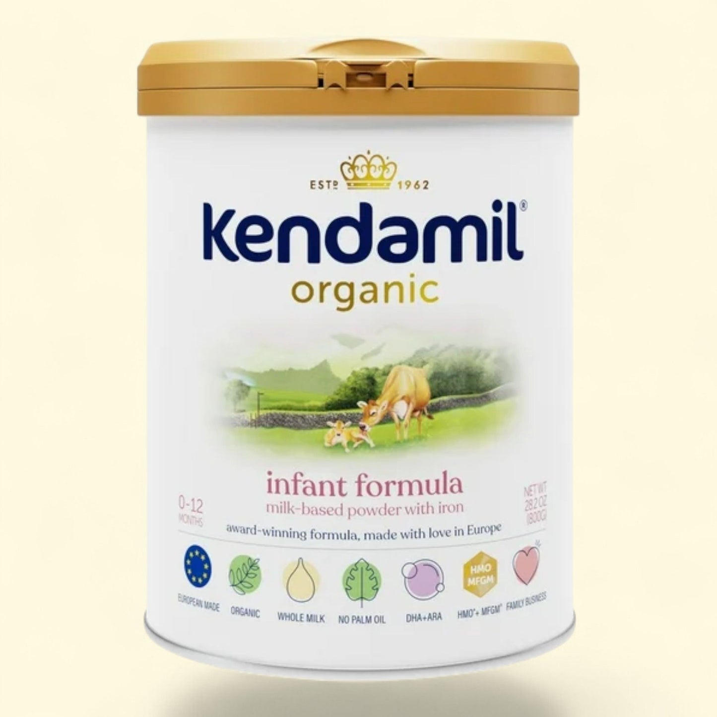 Kendamil Organic Whole Milk Infant Formula Powder, 28.2oz
