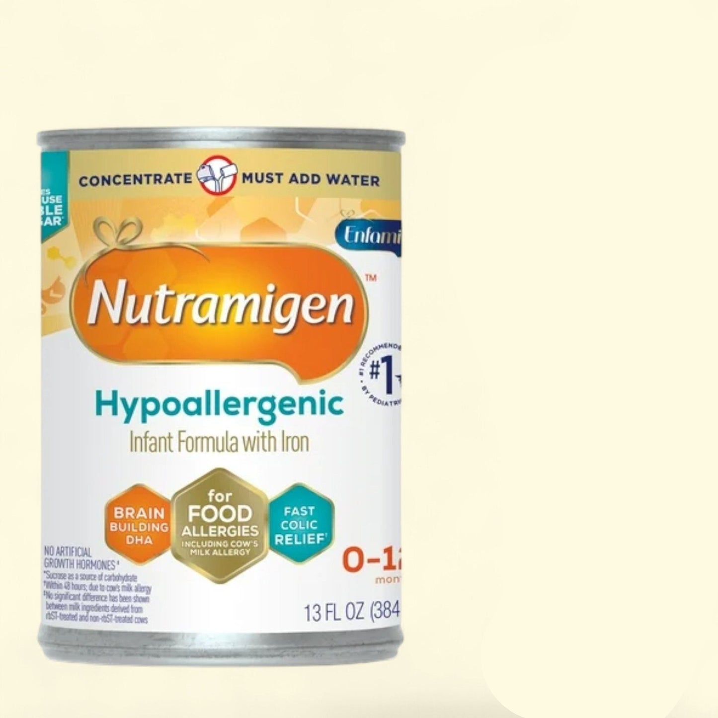 Nutramigen Hypoallergenic Concentrate Baby Formula, 13 Fl Oz Can