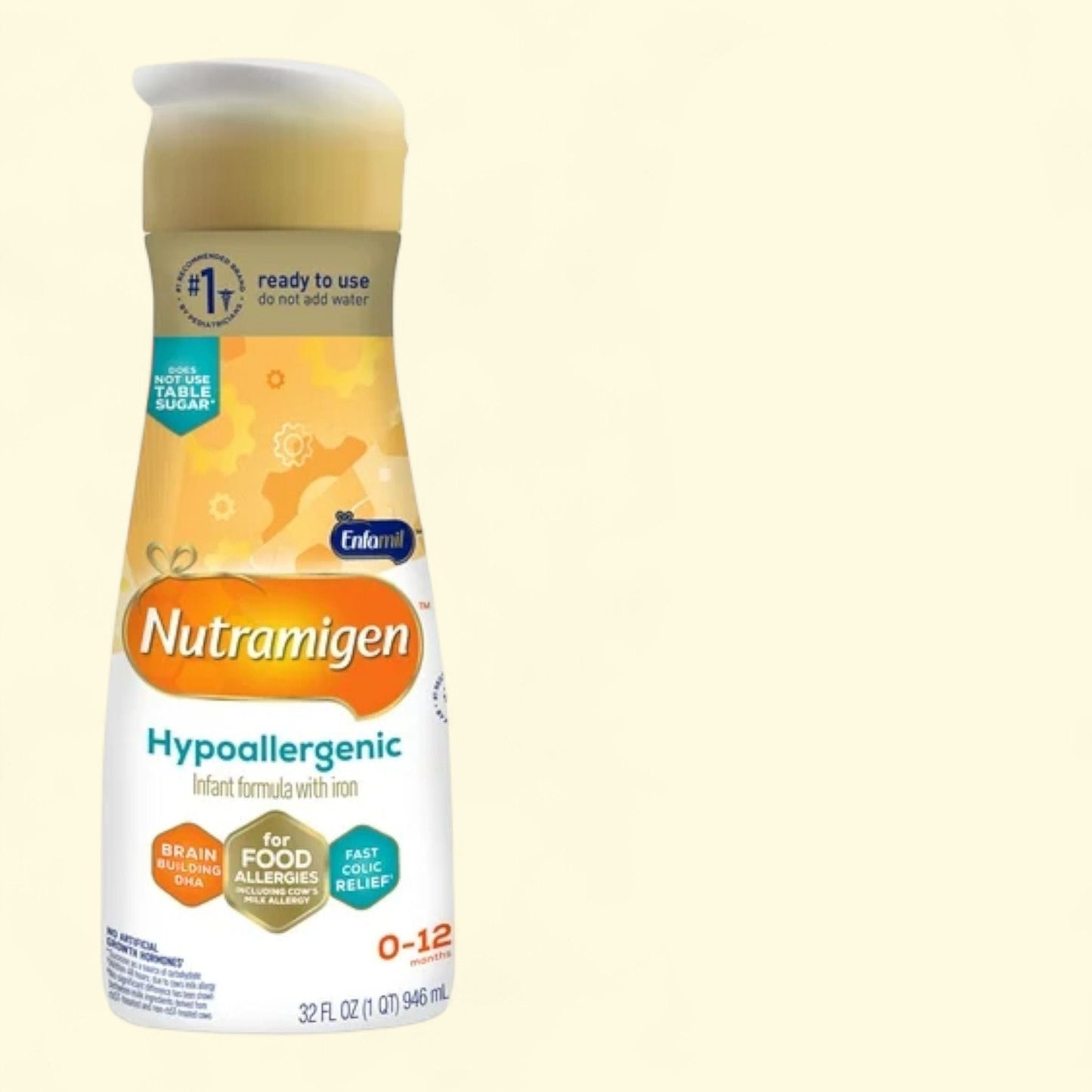 Nutramigen Liquid Baby Formula, 32 Fl Oz Bottle