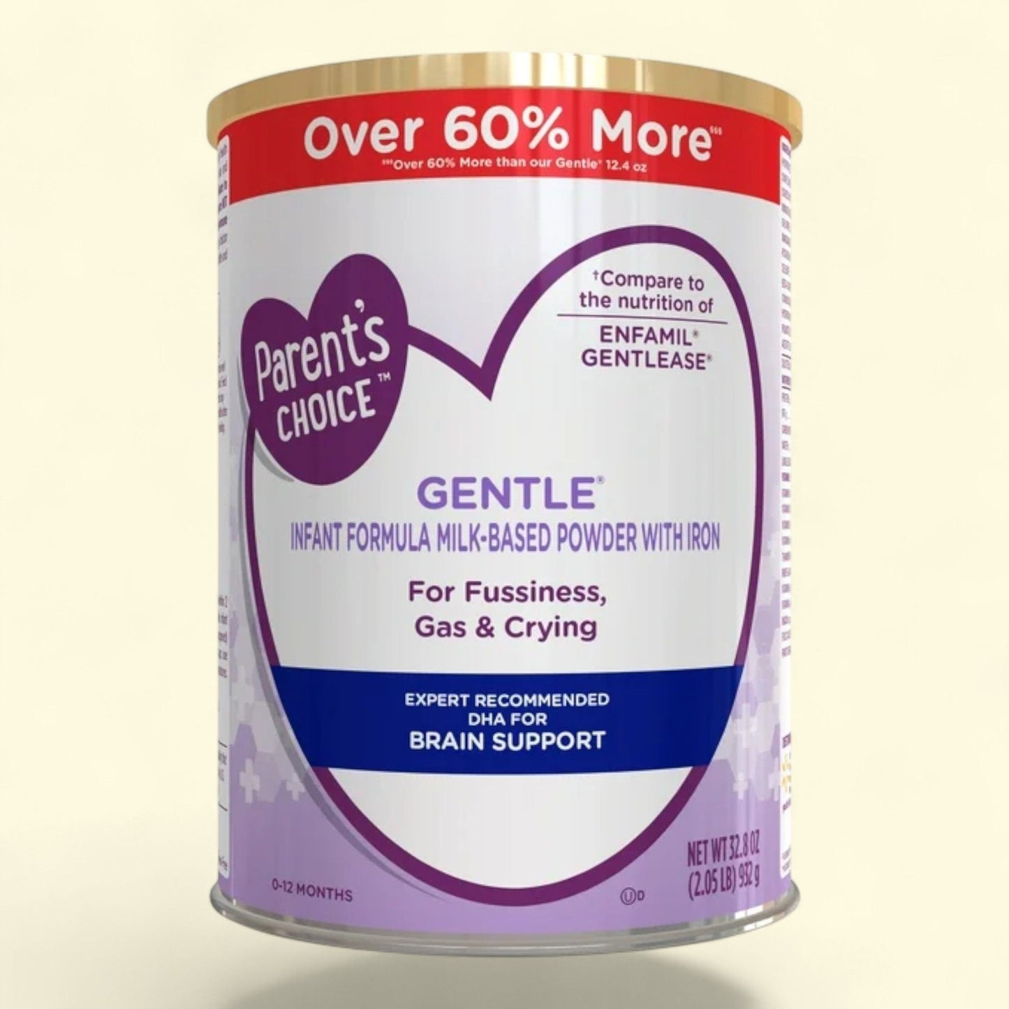 Parent's Choice Infant Formula, Gentle, 32.8 oz Canister