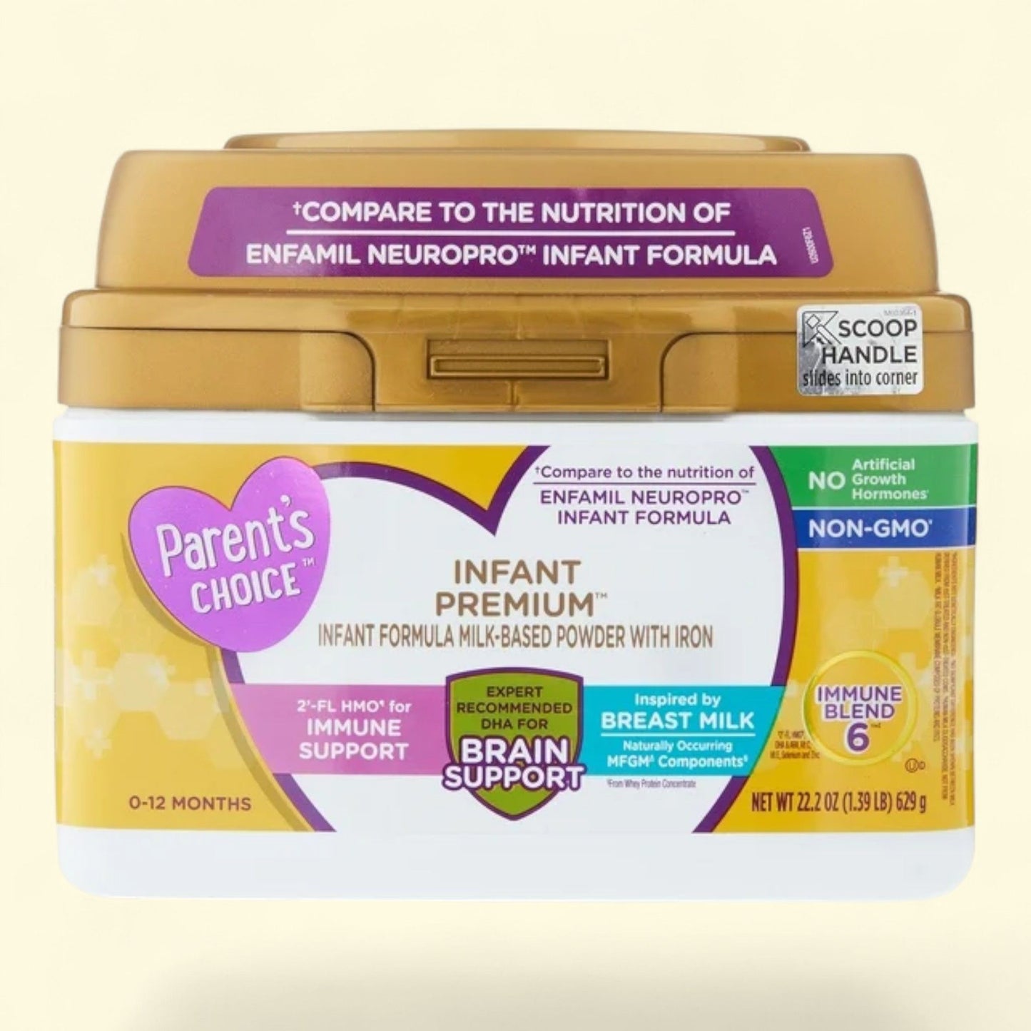 Parent's Choice Infant Premium Baby Formula, 22.2 oz Tub