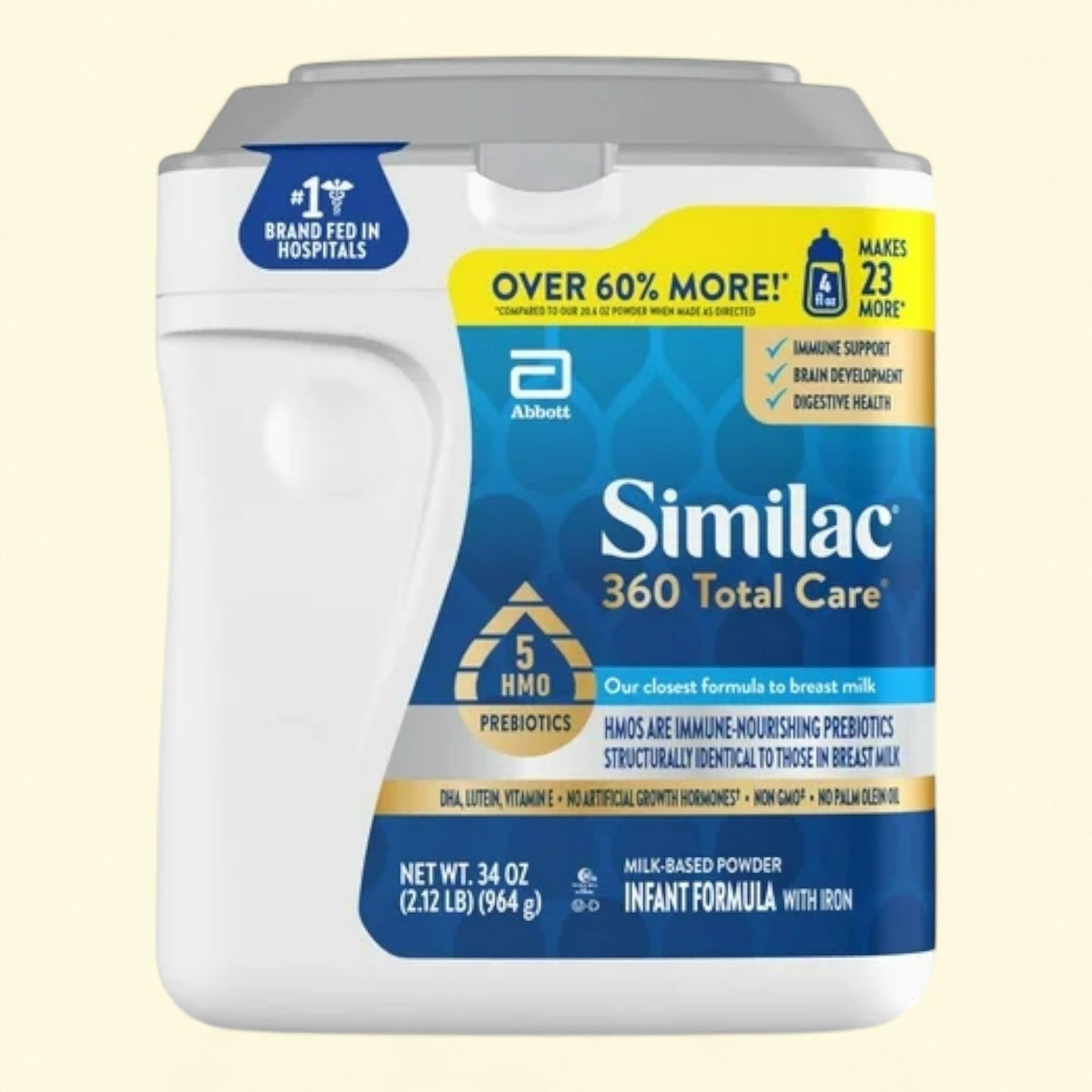 Similac 360 Total Care Baby Formula Powder, 34 oz
