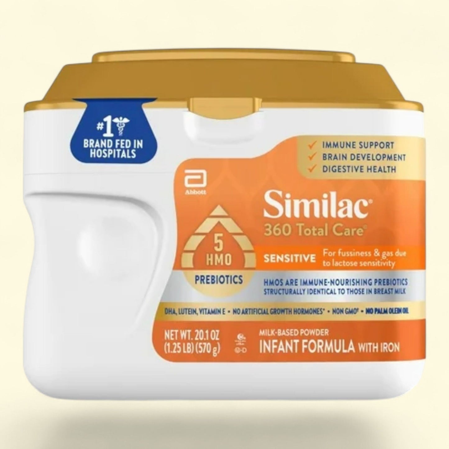 Similac 360 Total Care Sensitive Baby Formula Powder, 20.1 oz