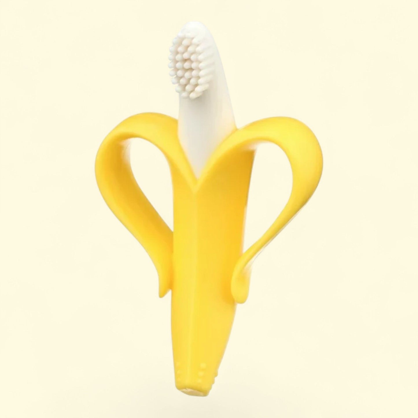 Baby Banana Silicone Training Toothbrush, Yellow, ages 0-12 months