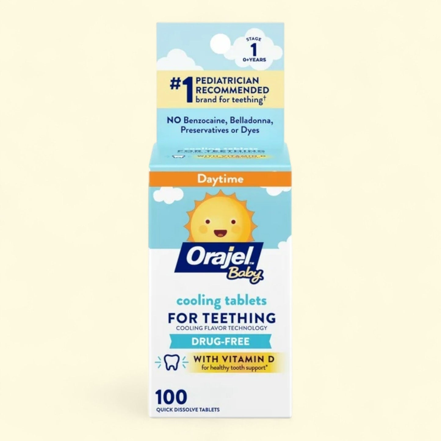 Orajel Baby Teething Cooling Tablets, 0-1 year
