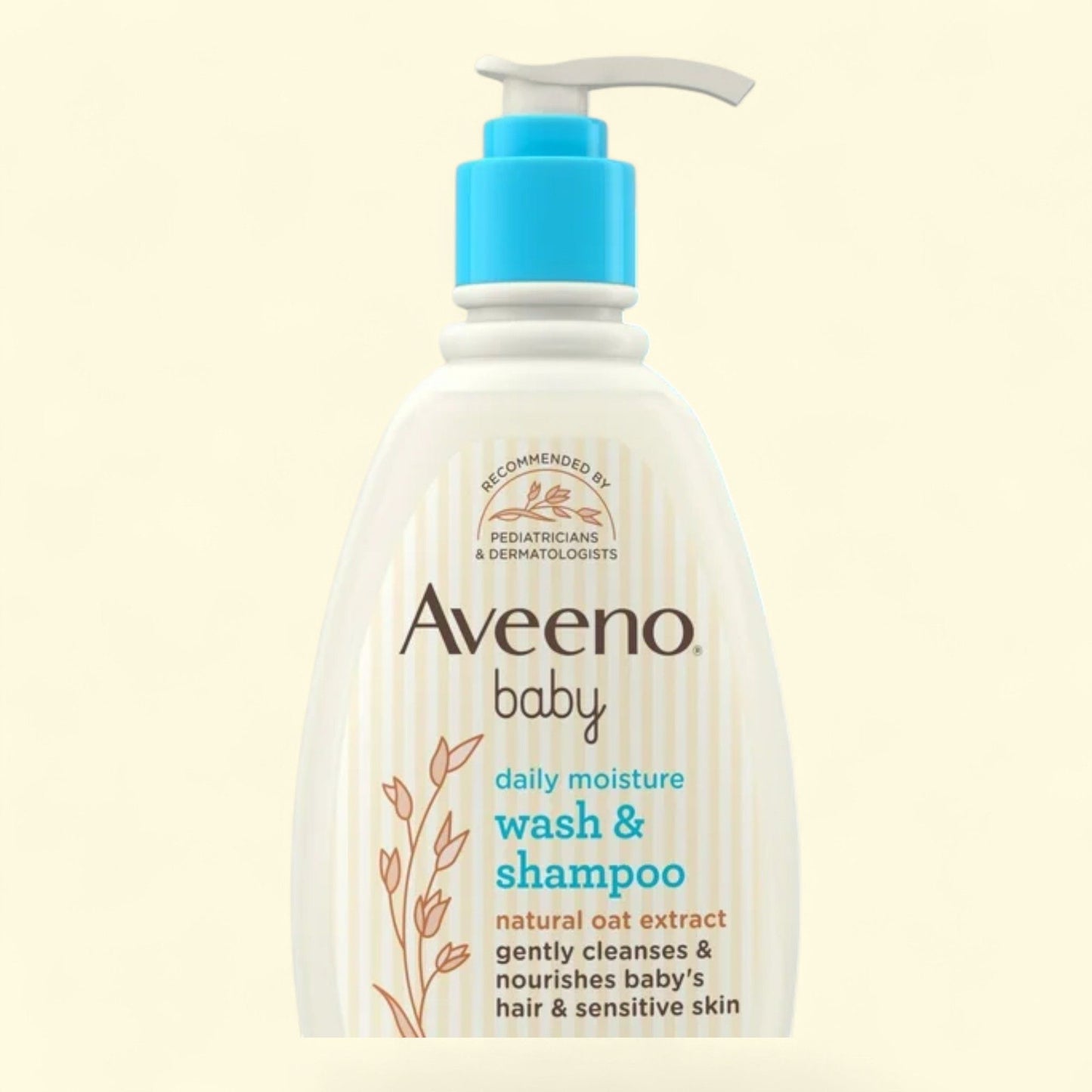Aveeno Baby Daily Moisture Bath Body Wash & Shampoo, 12 fl oz