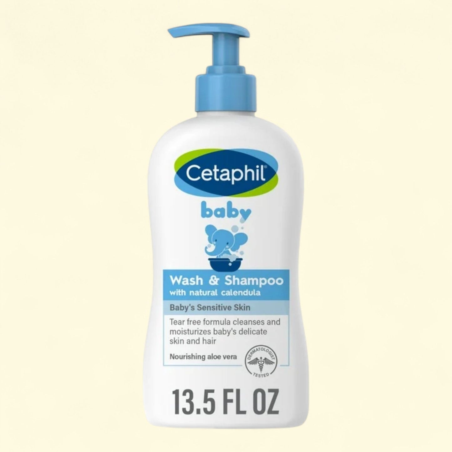 Cetaphil Baby Moisturizing Shampoo and Body Wash, 13.5 fl oz