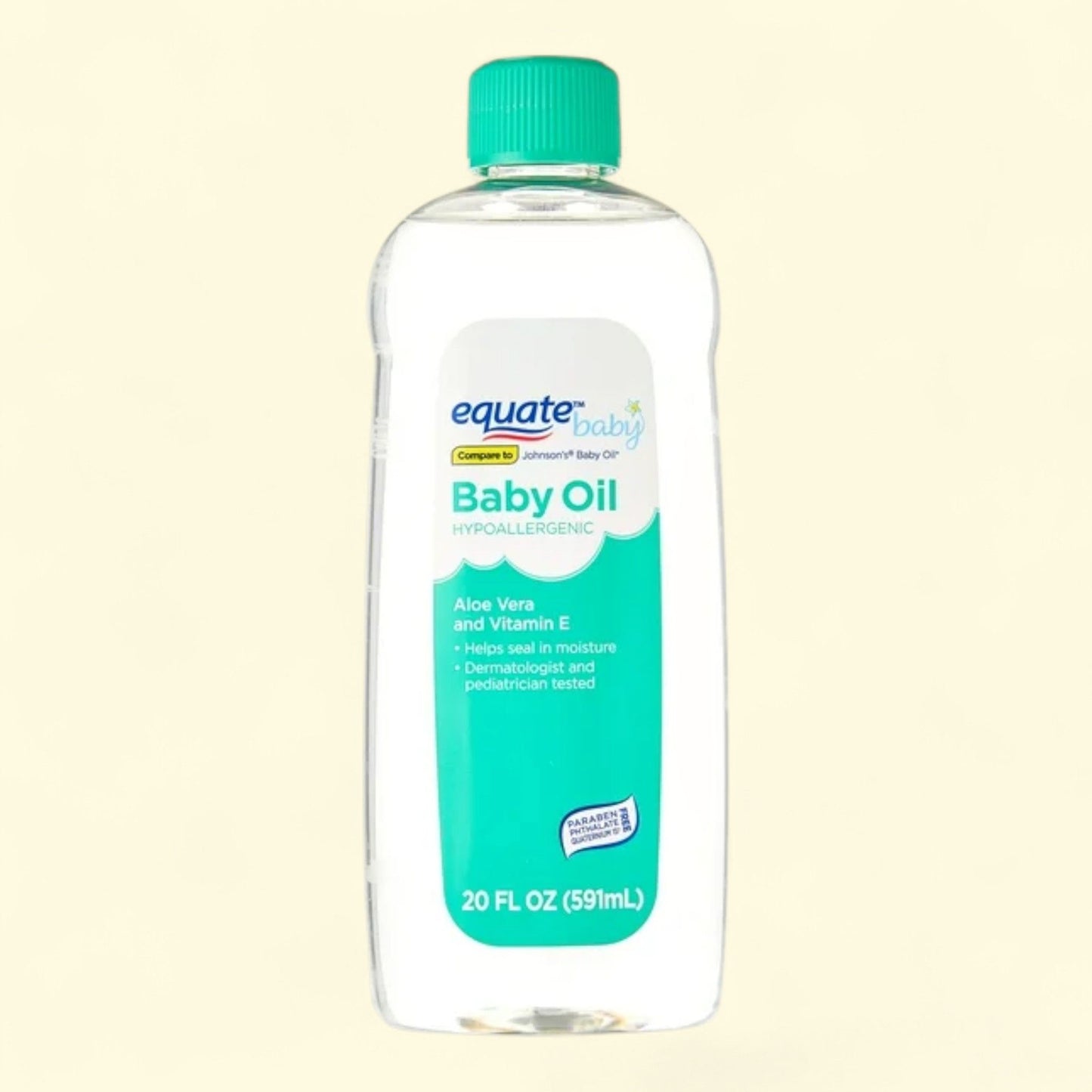 Equate Baby Oil with Aloe Vera and Vitamin E, 20 fl oz
