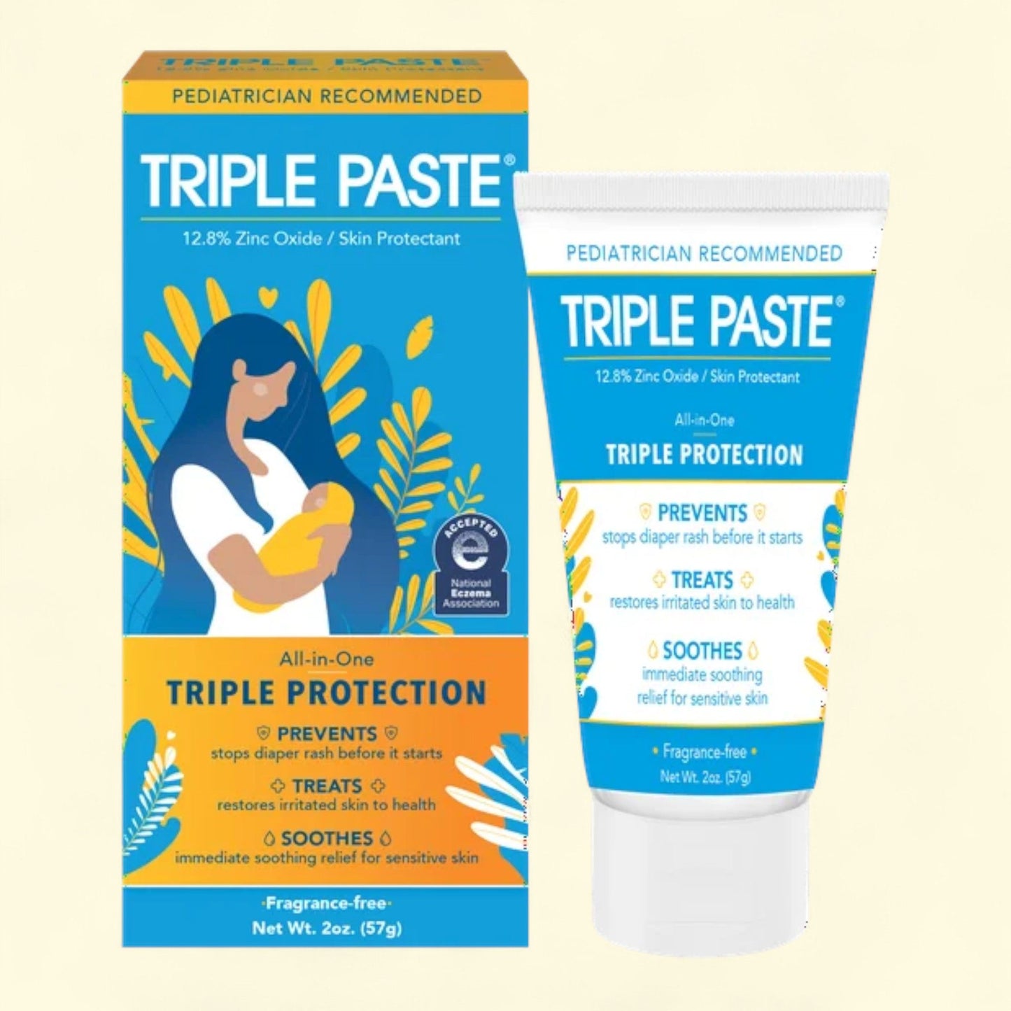 Triple Paste Diaper Rash Cream, 2 oz