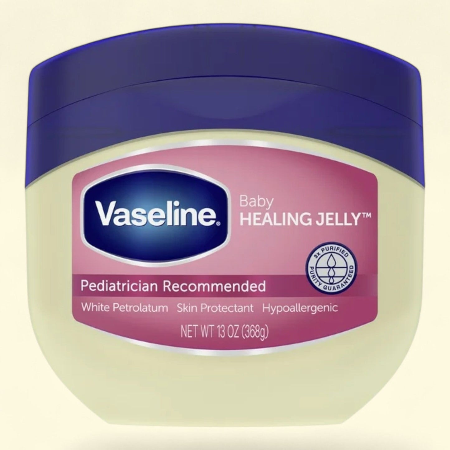 Vaseline Baby Oil Diaper Rash Cream Healing Petroleum Jelly, 13 oz