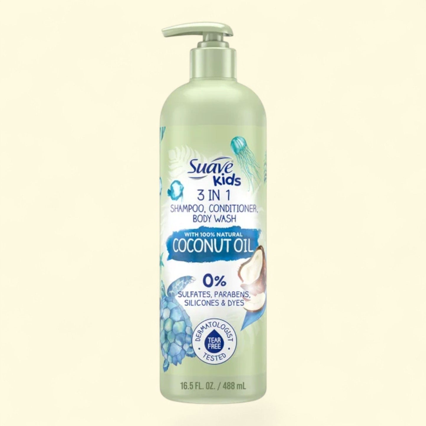 Suave Kids Naturals 3-in-1 Shampoo Conditioner & Body Wash, 16.5 oz