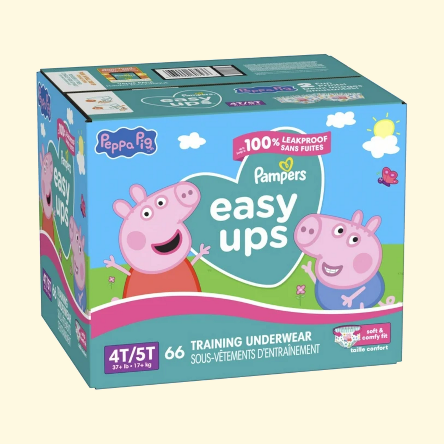 Pampers Easy Ups Training Underwear, Size 6 4T-5T, 66 Ct — authentic US product shipped worldwide by Treatspree