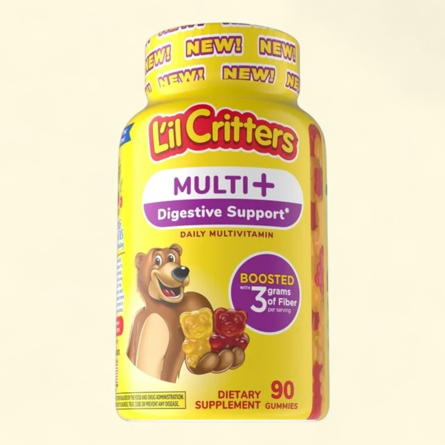 L'il Critters Multi + Digestive Support, 90ct — authentic US product shipped worldwide by Treatspree