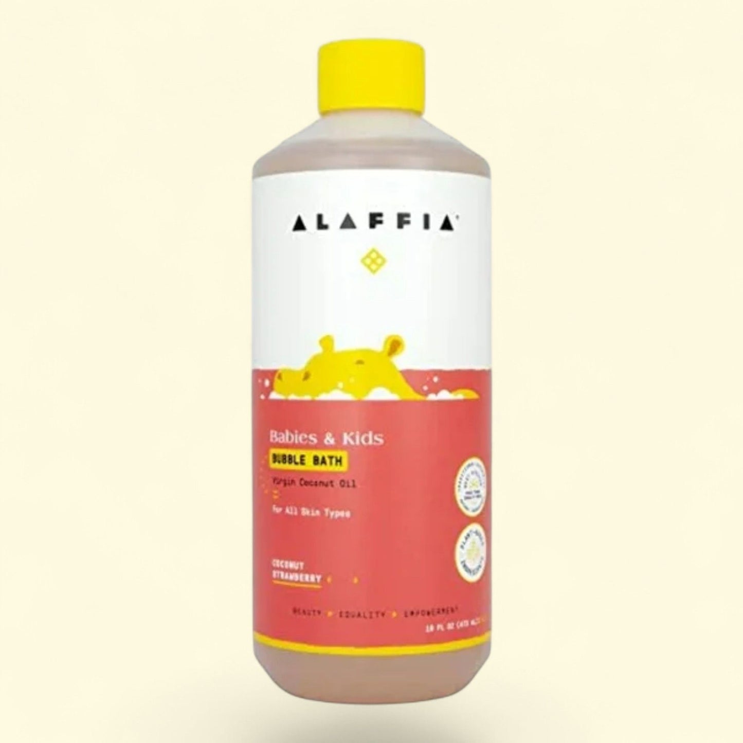 Alaffia Baby & Kids Bubble Bath, Coconut Strawberry 16oz