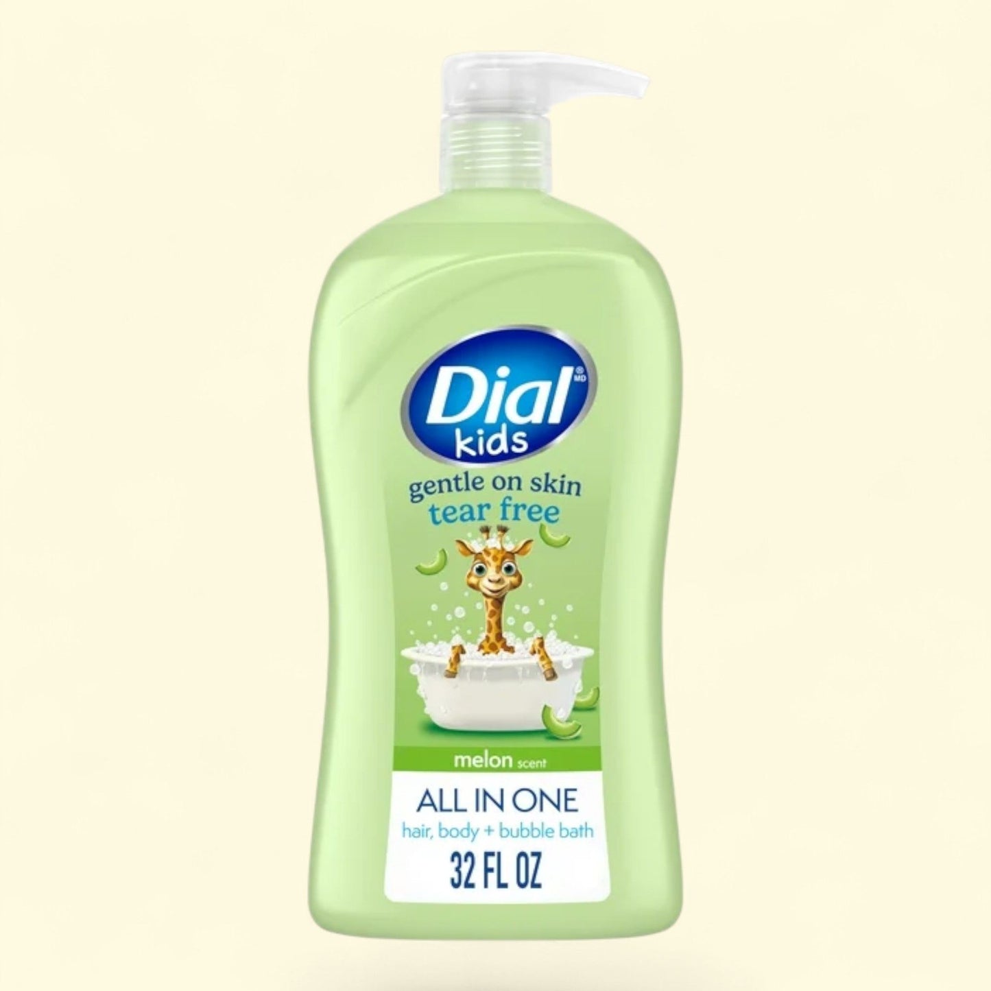 Dial Kids 2-in-1 Body+Hair Wash, Melon, 32 fl oz