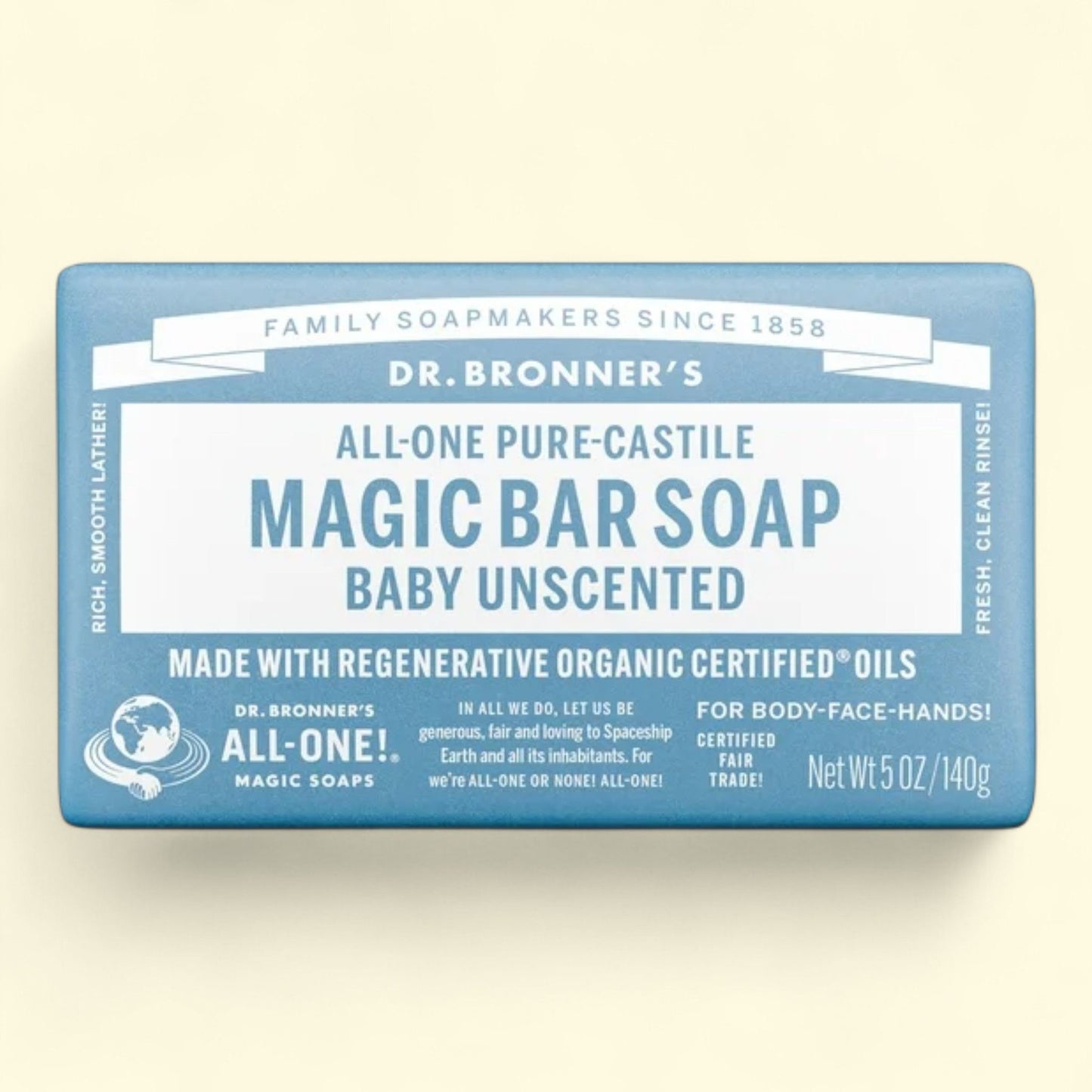 Dr. Bronner's Pure-Castile Soap, Baby Unscented, 5 oz