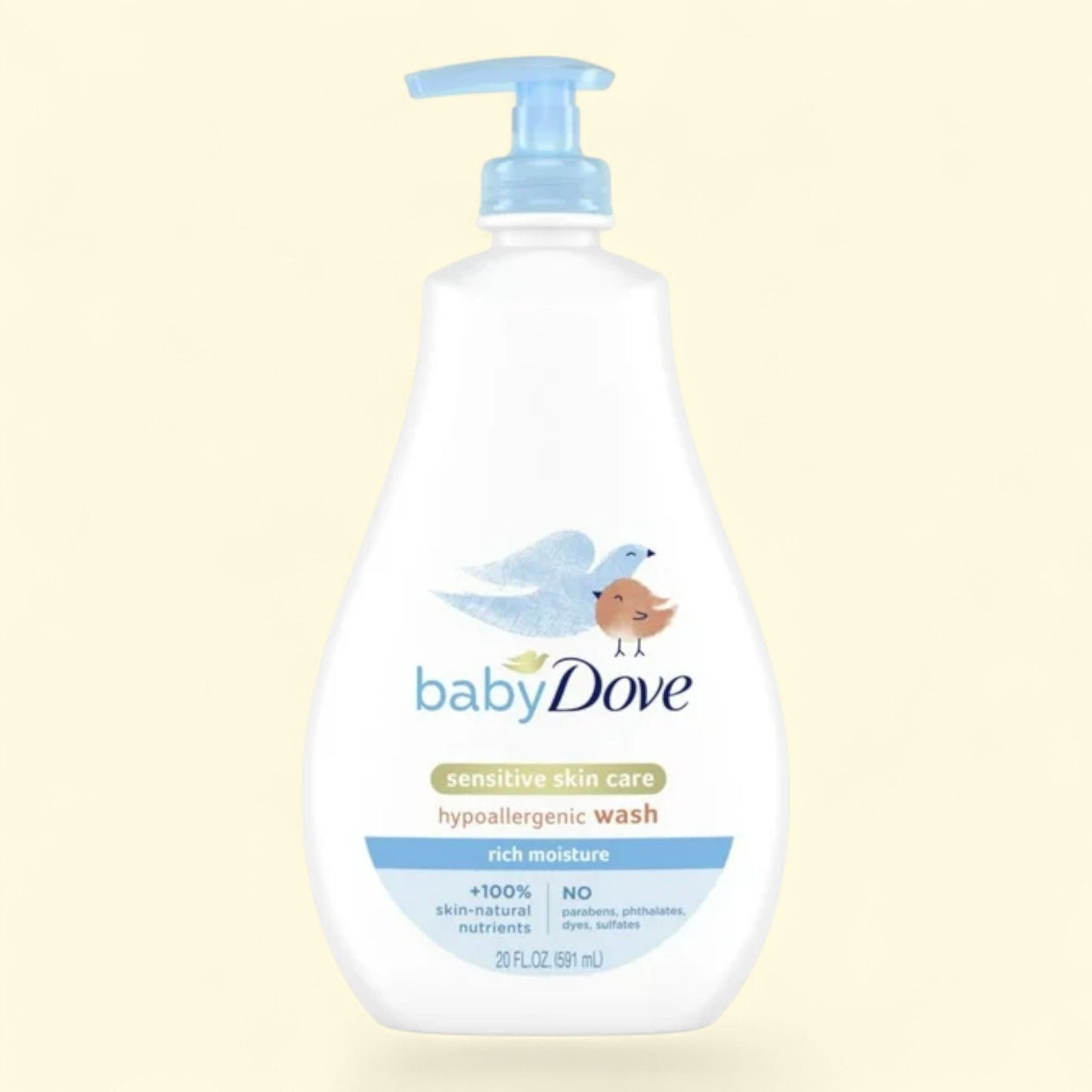 Baby Dove Sensitive Skin Care Liquid Body Wash, 20 oz