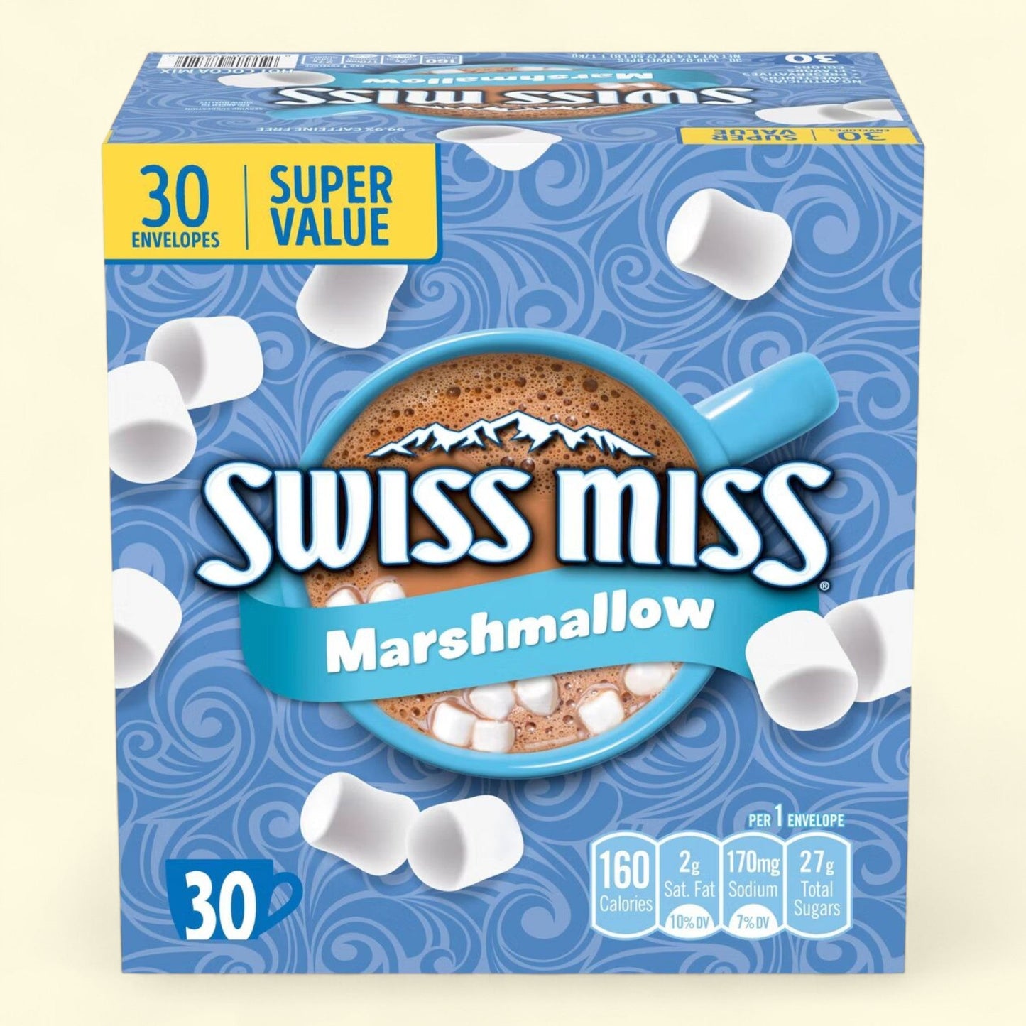 Swiss Miss Hot Milk Chocolate with Marshmallows, 41.4oz/30ct