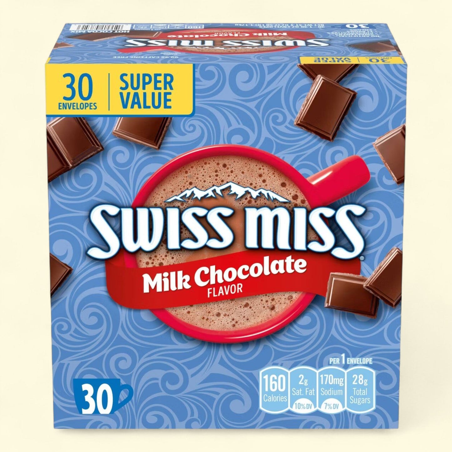 Swiss Miss Hot Milk Chocolate, 41.4oz/30ct